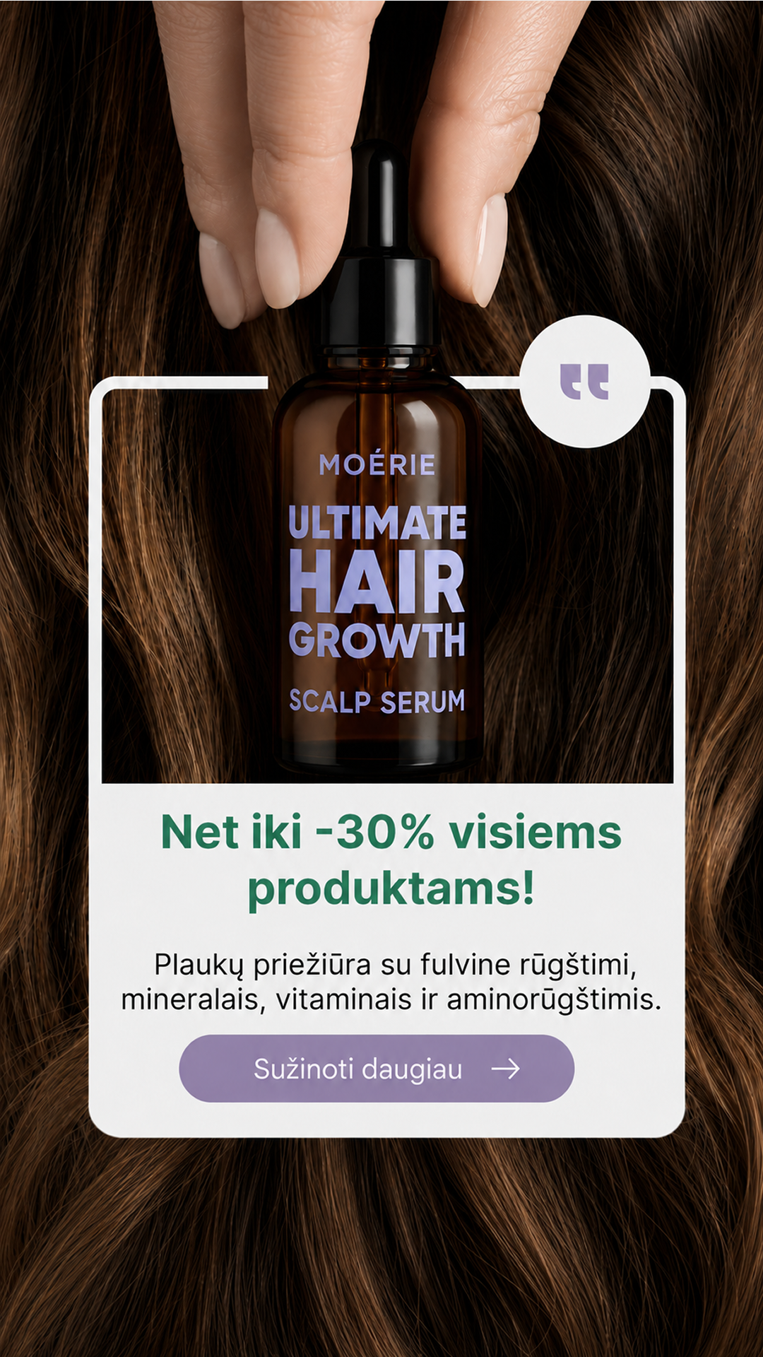 Moérie Beauty Facebook ad