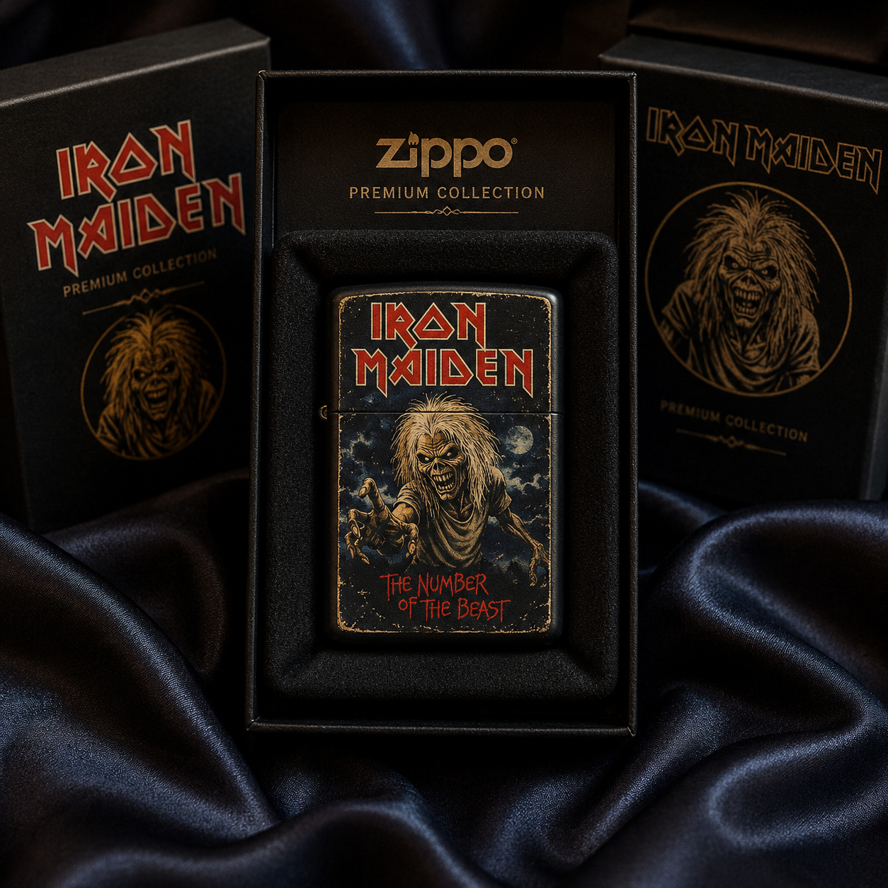 Rock Music Fans Facebook ad: Premium Iron Maiden 2026 Zippo Lighter V2 IMZL1383