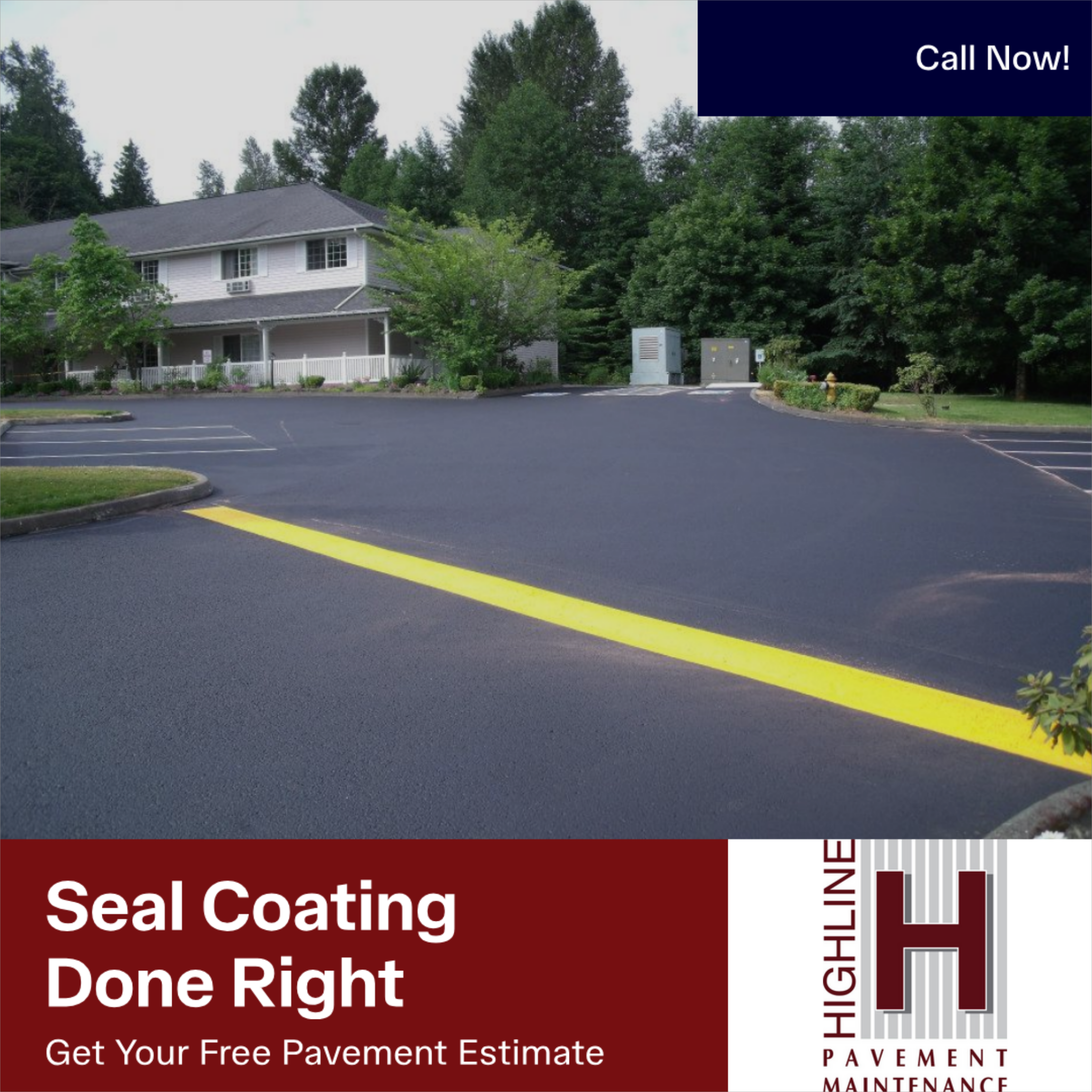 Highline Kentucky Facebook ad: Get Your Free Pavement Estimate