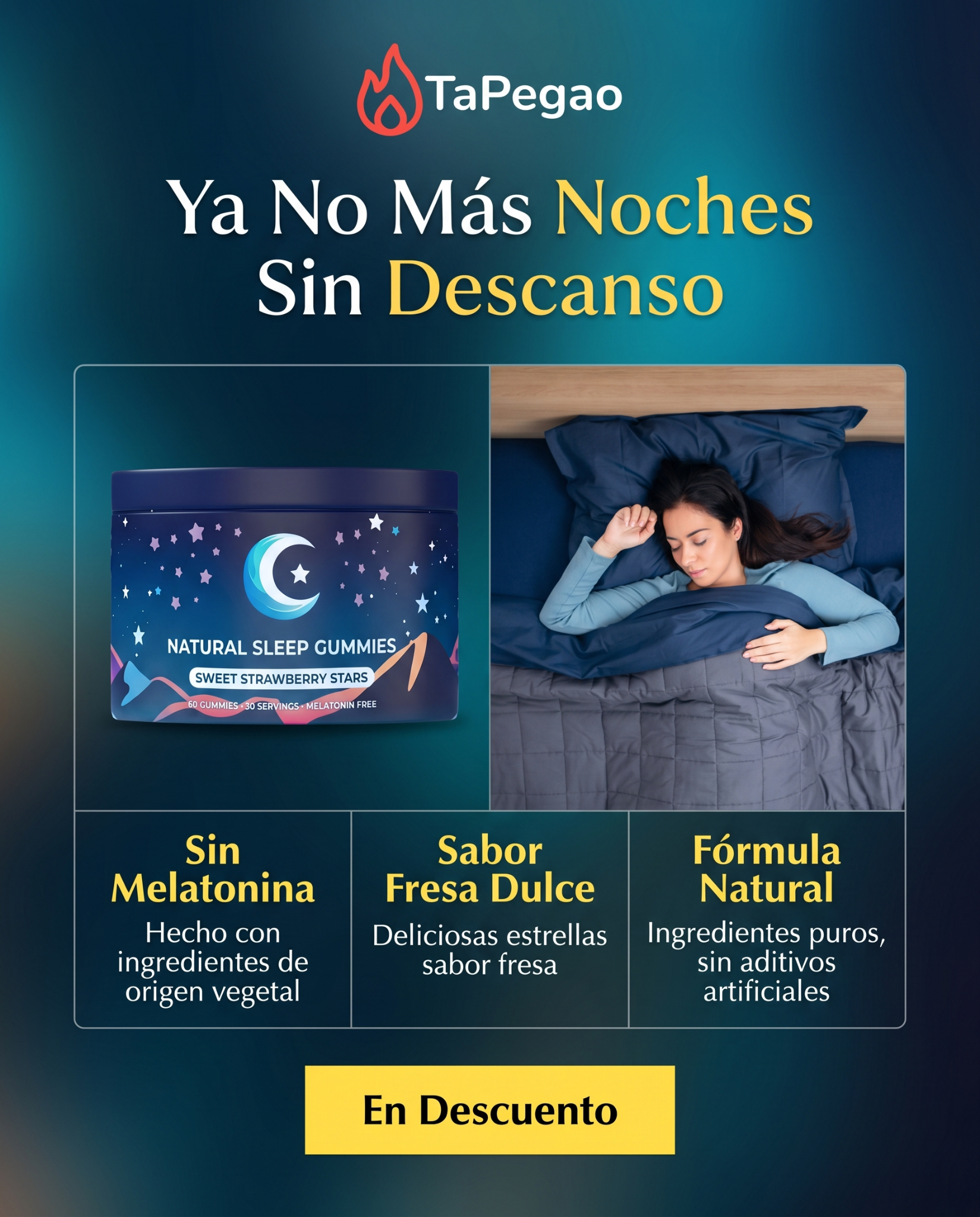 TaPegao Facebook ad: Si el estrés y las preocupaciones no te…
