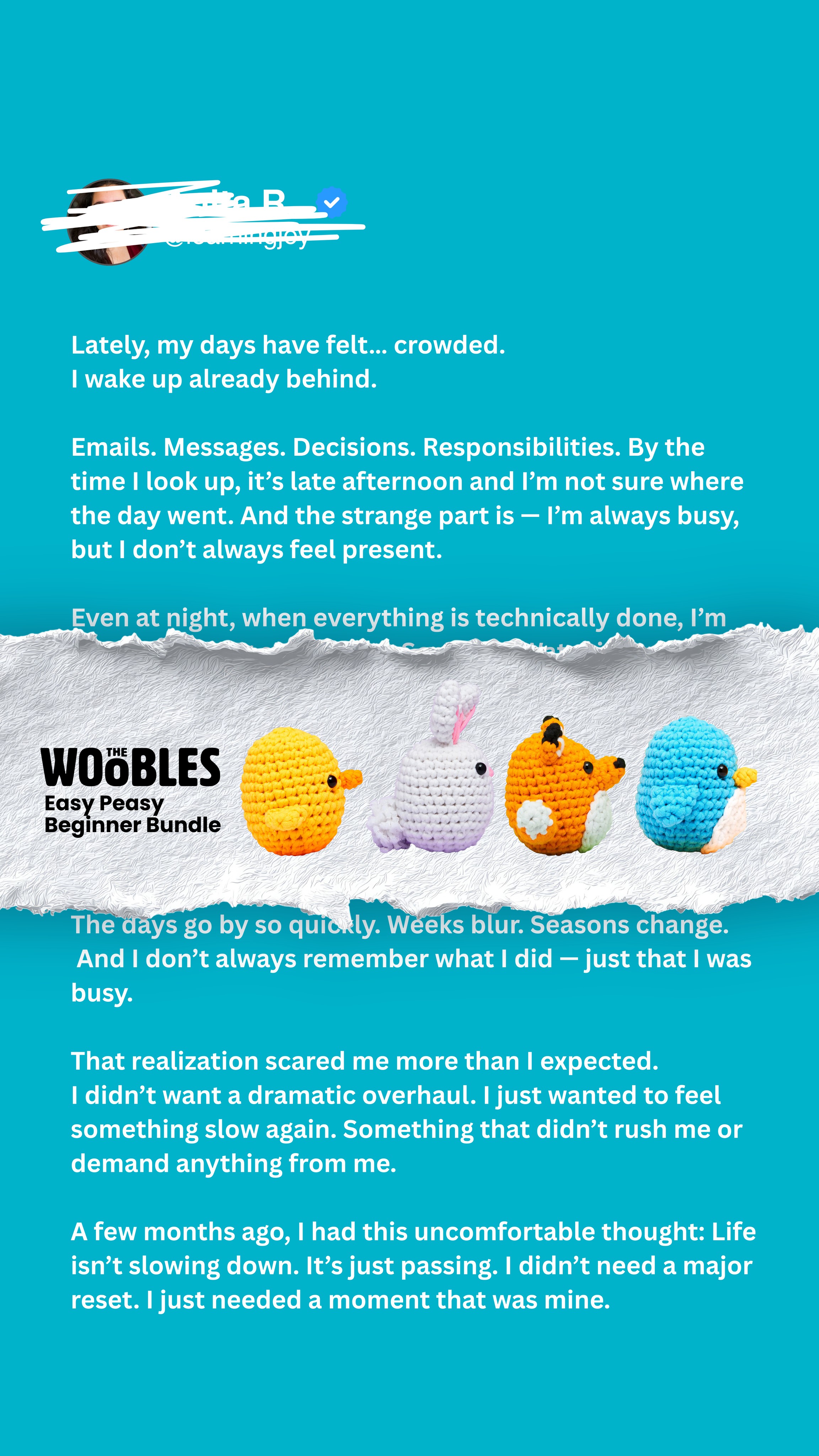 The Woobles Facebook ad