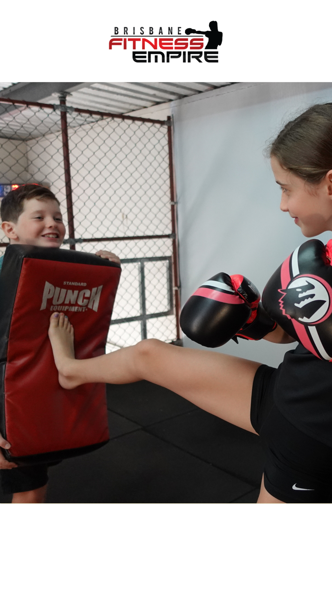 Brisbane Fitness Empire Facebook ad: Free Kids Martial Arts Class!