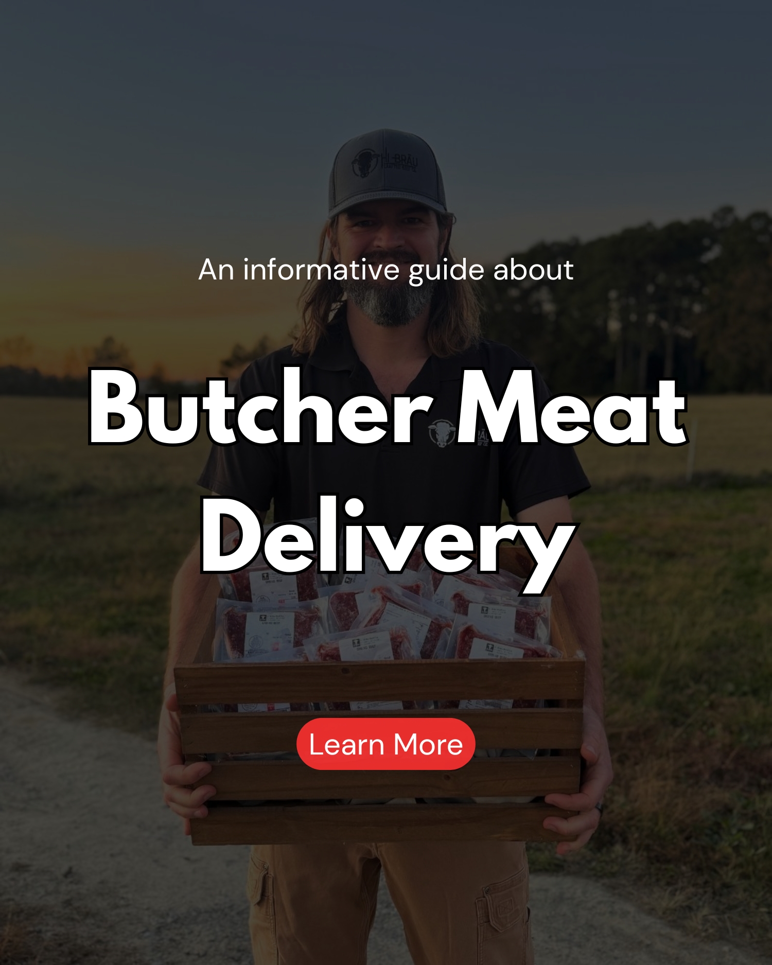 Wise & Well Facebook ad: Learn About Butcher Meat Delivery Services
