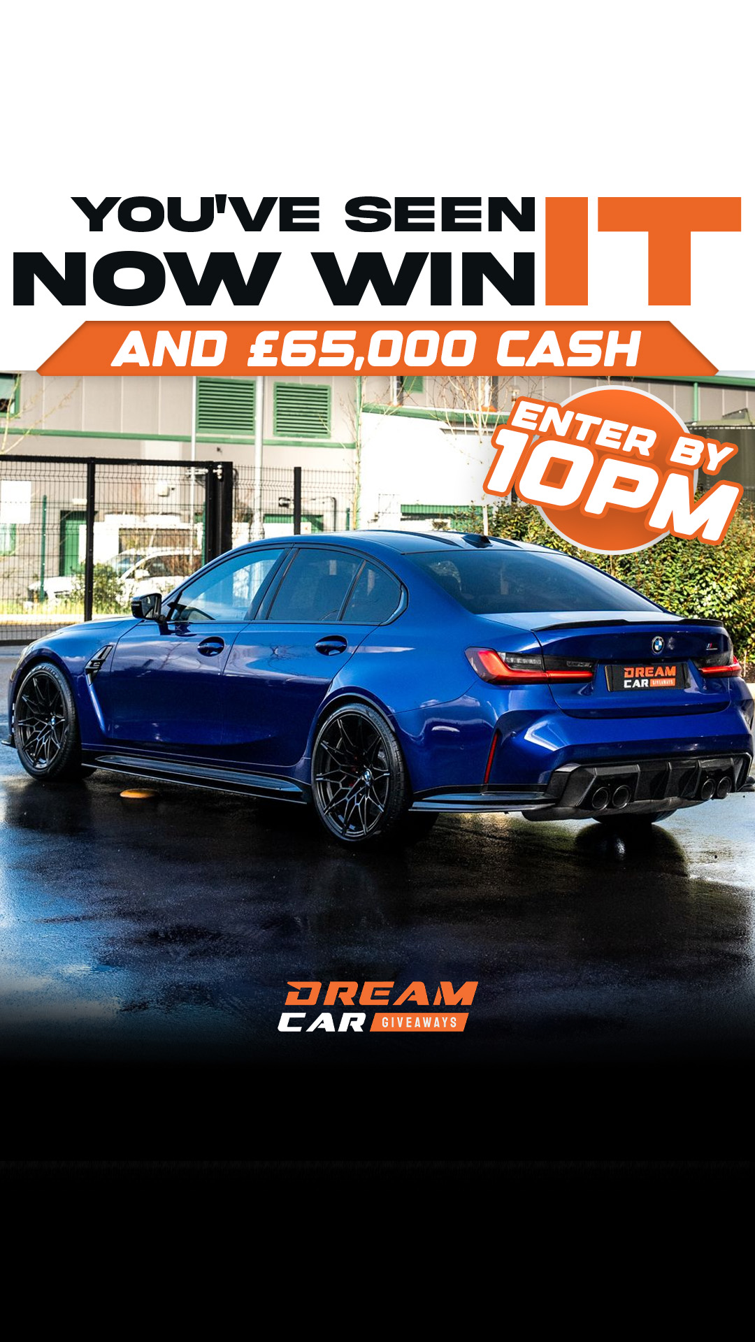 Dream Car Giveaways Facebook ad