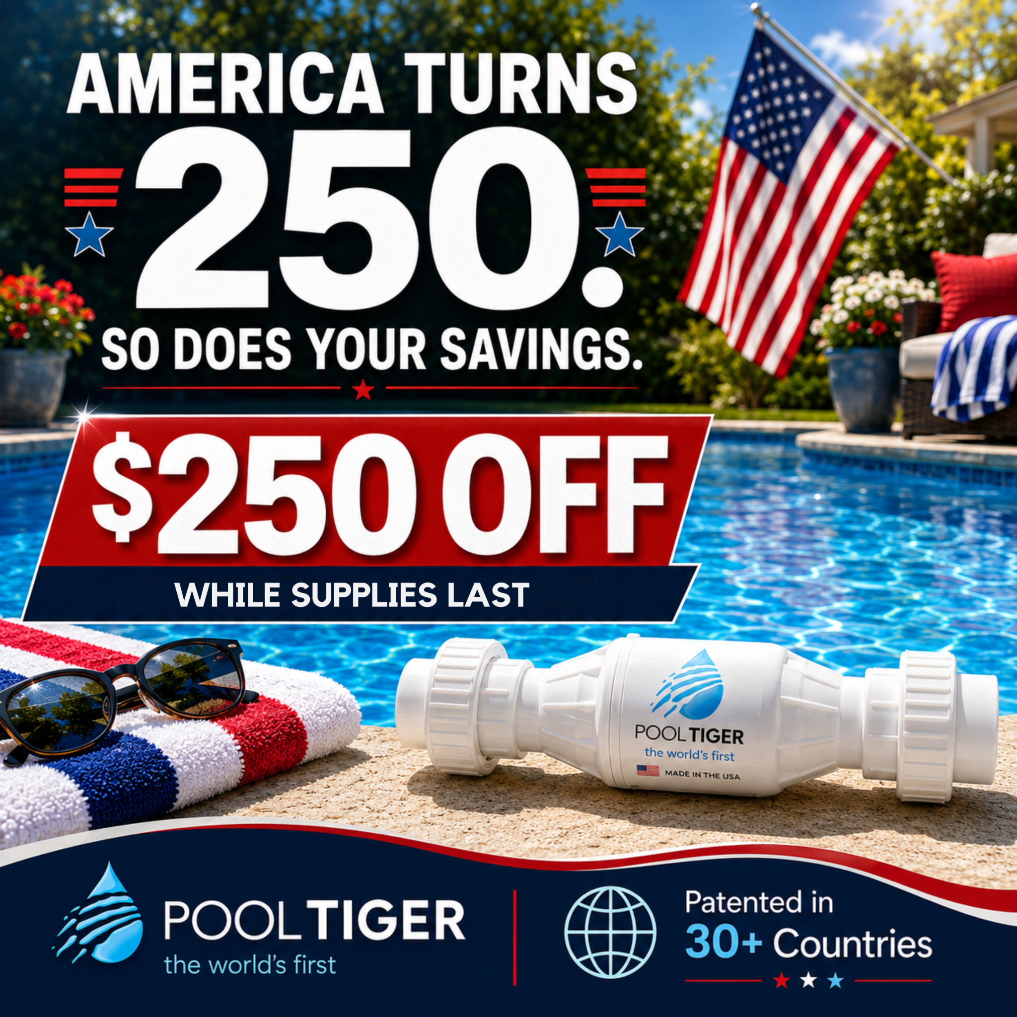 Pool Tiger Facebook ad