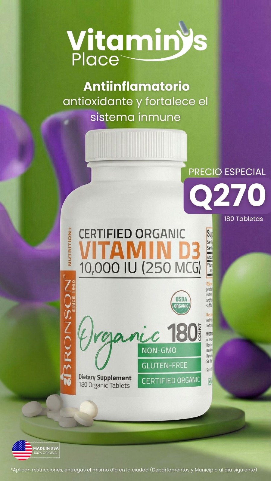 Vitamins Place Facebook ad