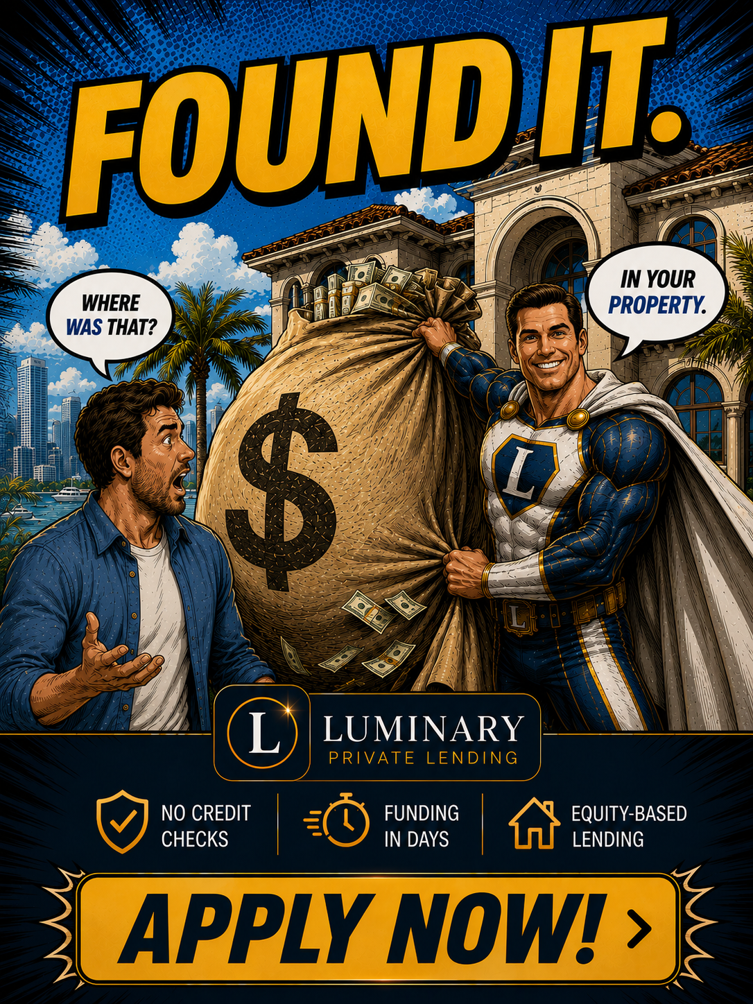 Luminary Private Lending Facebook ad: Fast Funding for Florida Real Estate