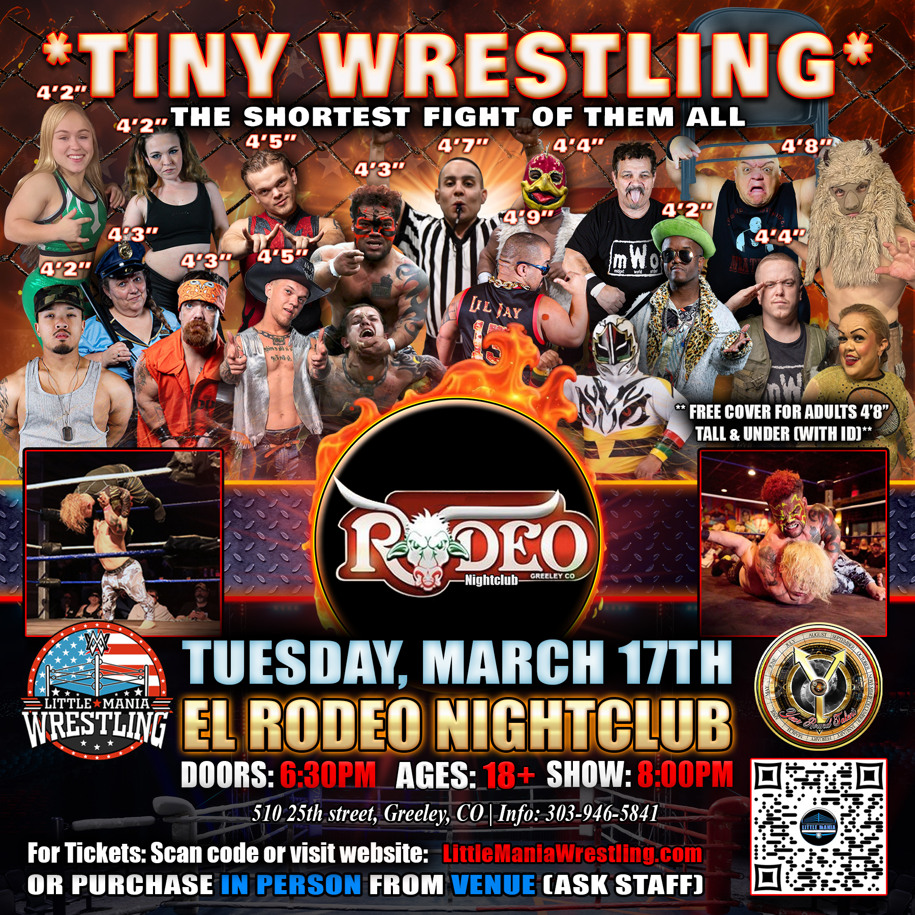 Little Mania Wrestling Facebook ad