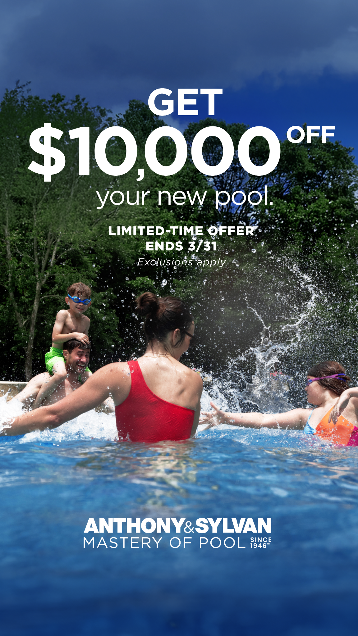 Anthony & Sylvan Pools Facebook ad