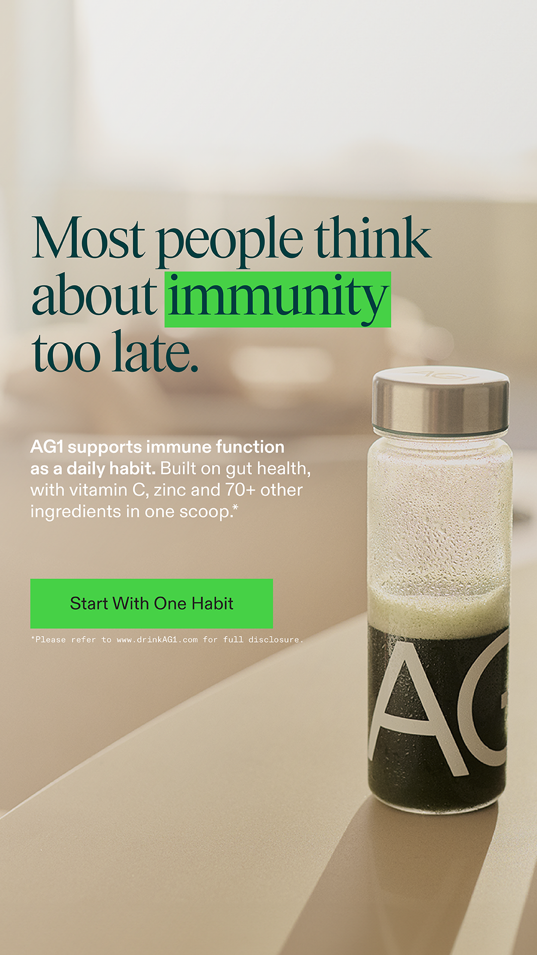 AG1 by Athletic Greens Facebook ad