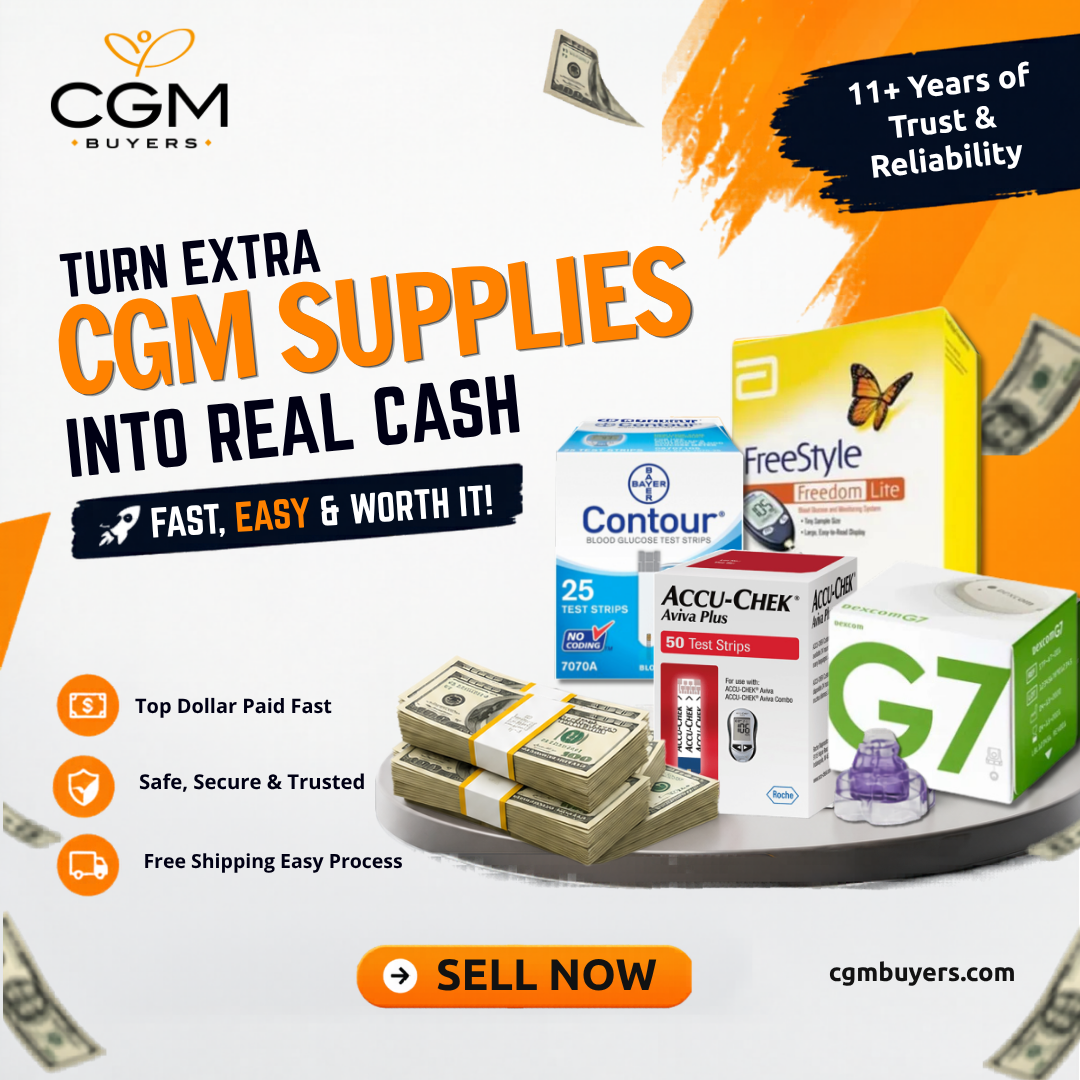 CGM Buyers Facebook ad: Turn Extra CGM Supplies into Cash