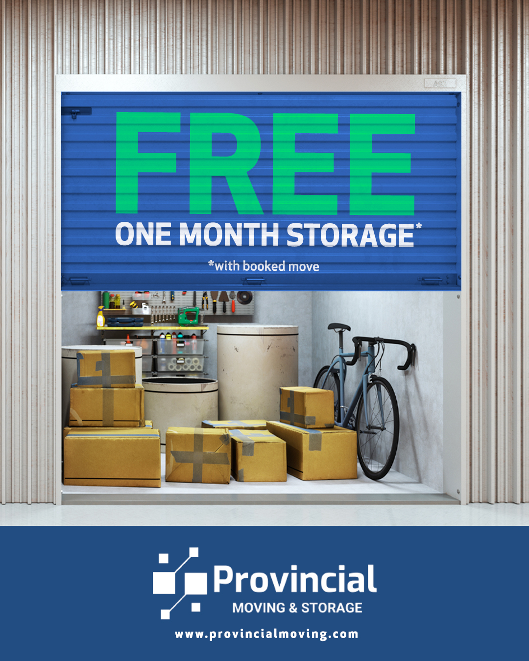 Provincial Moving & Storage Facebook ad from May 29, 2025