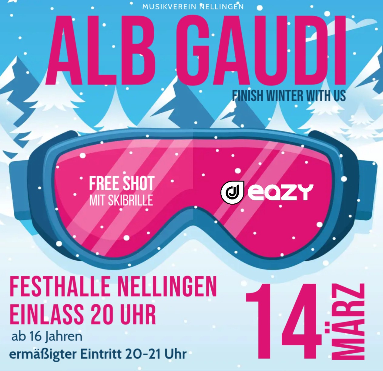 Social Media Ads Facebook ad: Bring mit uns die Festhalle in Nellingen am…