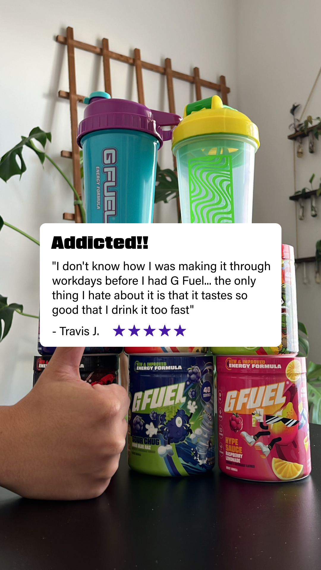 G FUEL Facebook ad