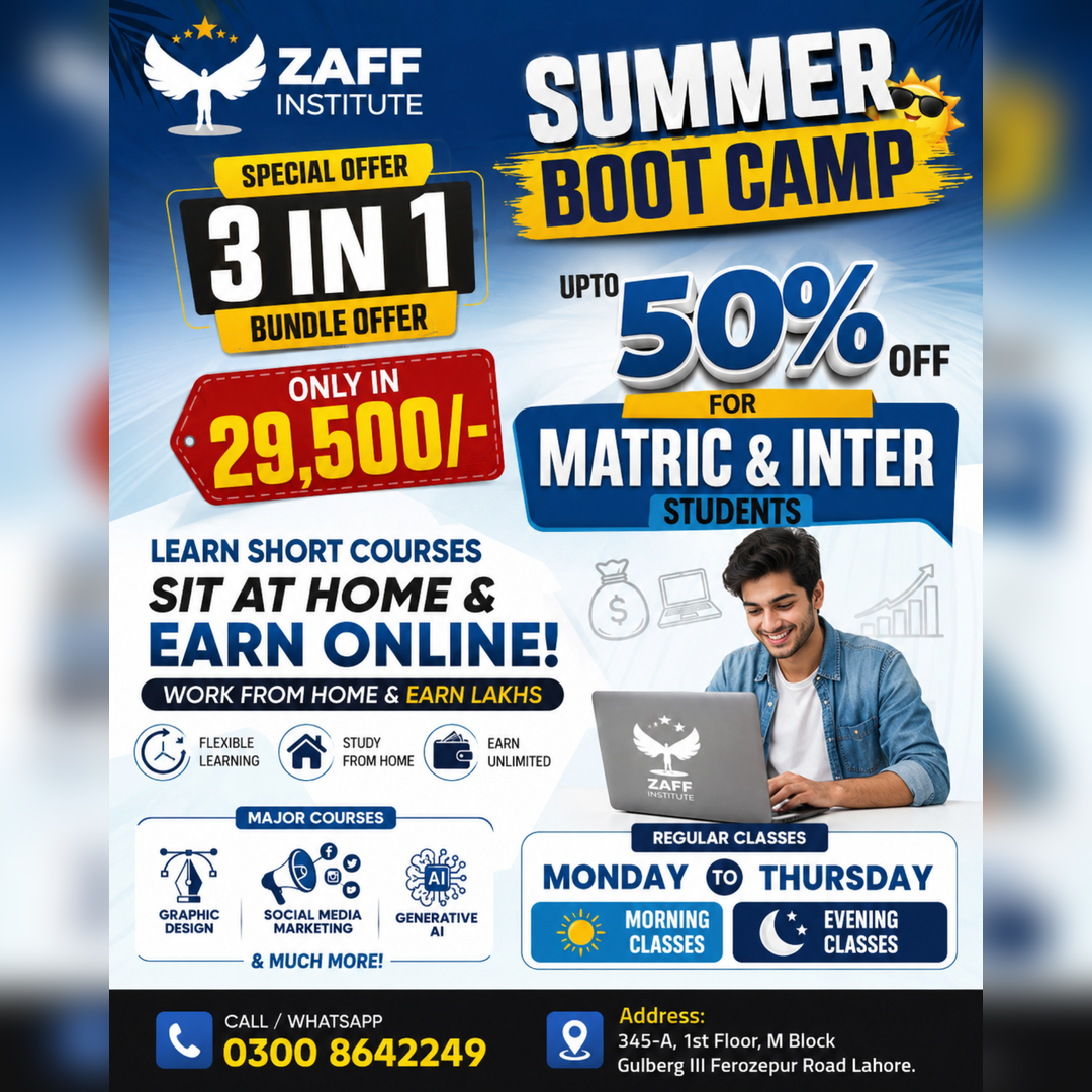 ZAFF Institute Facebook ad: 3 in 1 Bundle Offer for Matric &…
