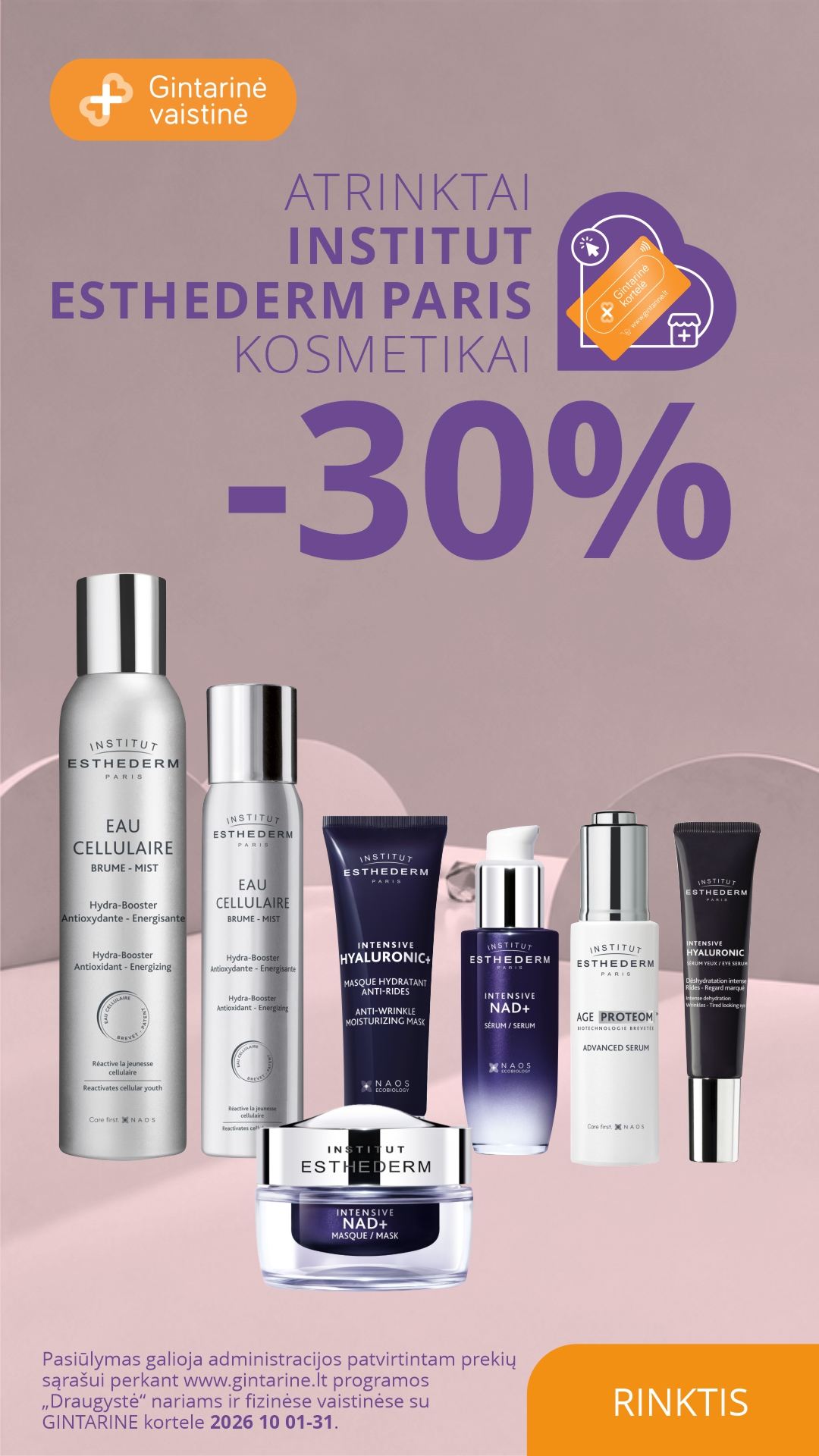 Gintarinė Vaistinė Facebook ad: MĖNESIO PASIŪLYMAS