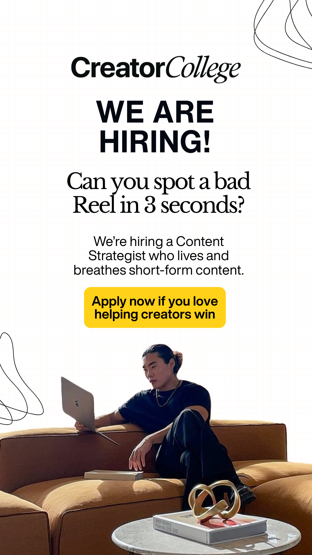Creator College Facebook ad