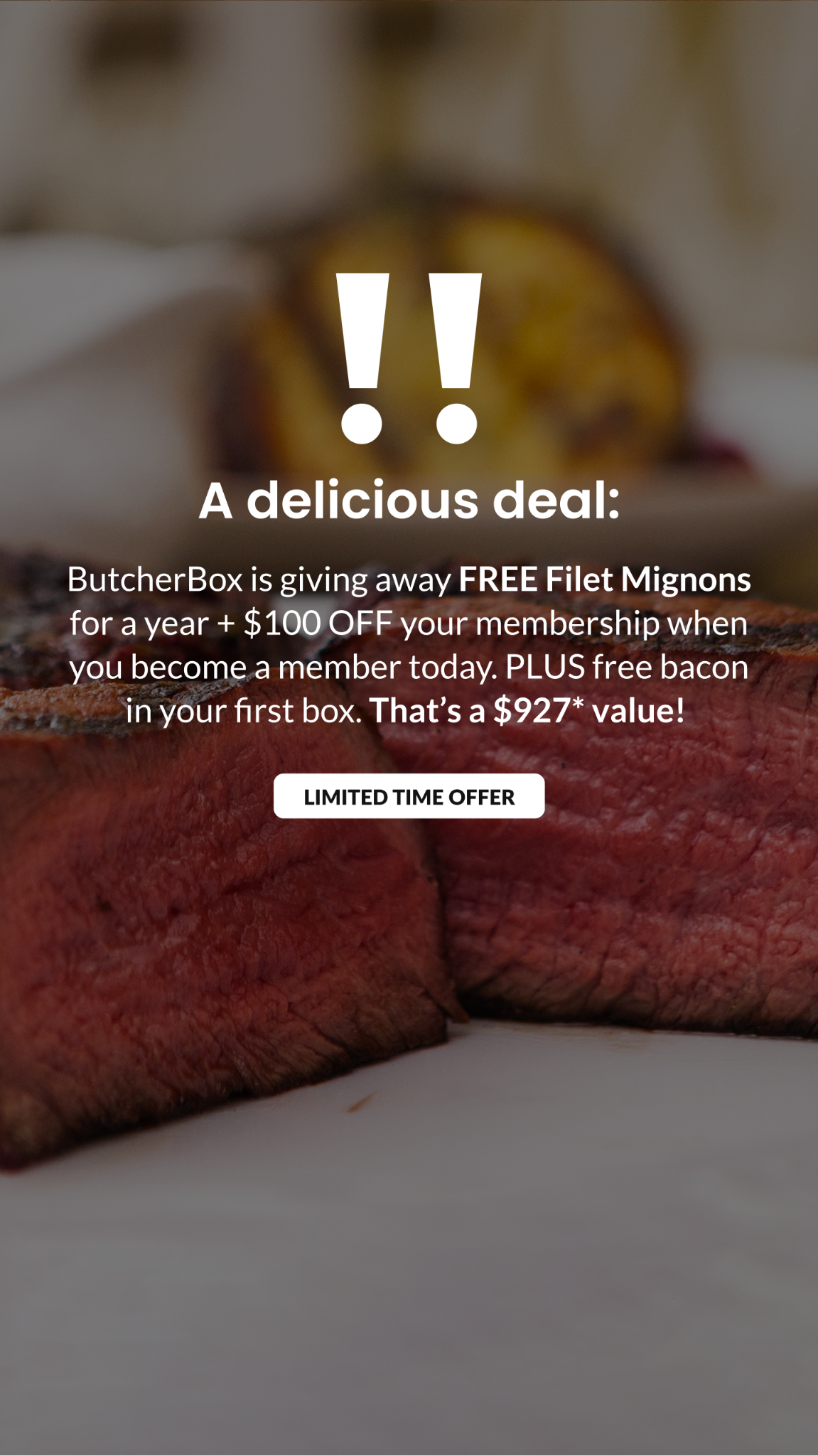 ButcherBox Facebook ad