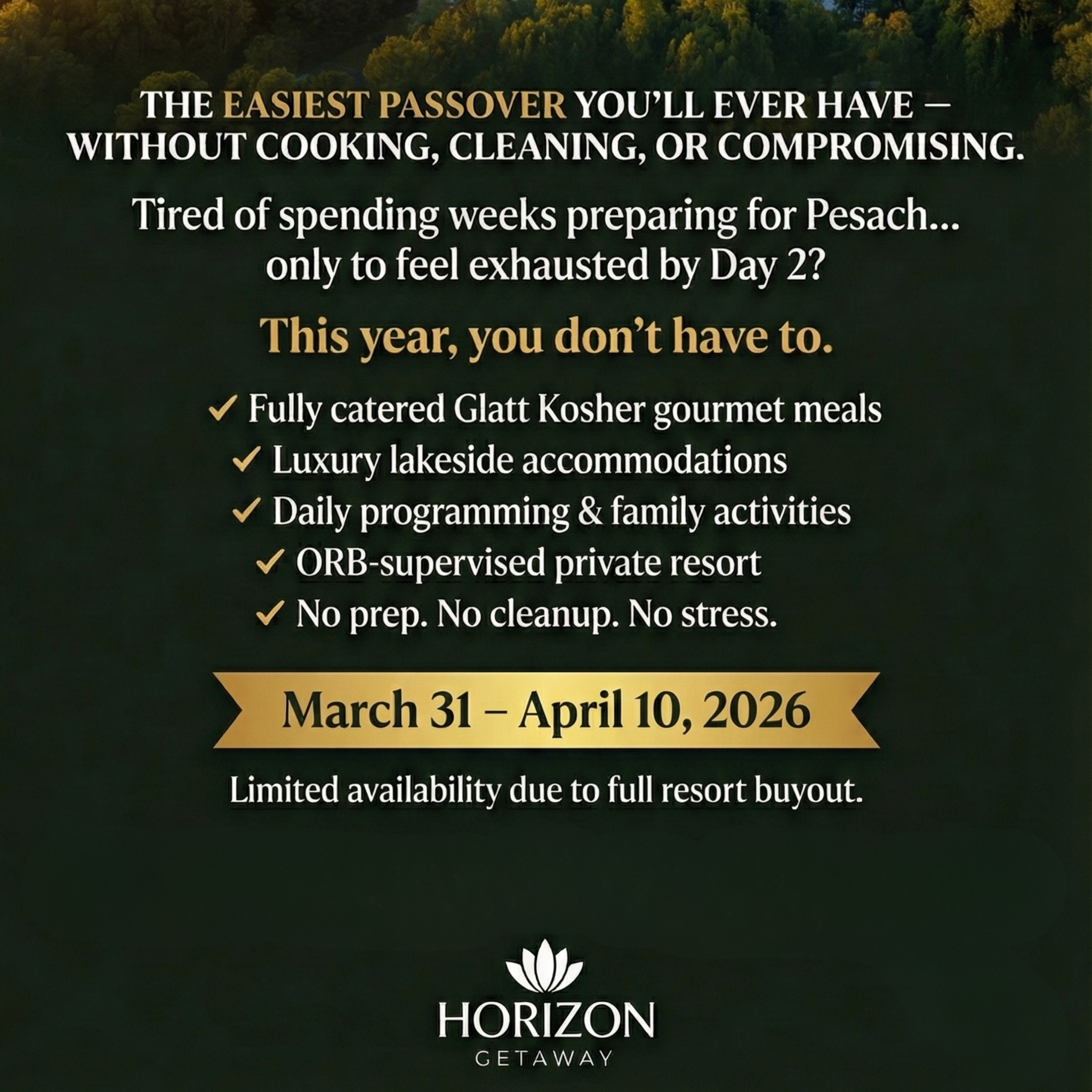 Horizon Getaway Facebook ad