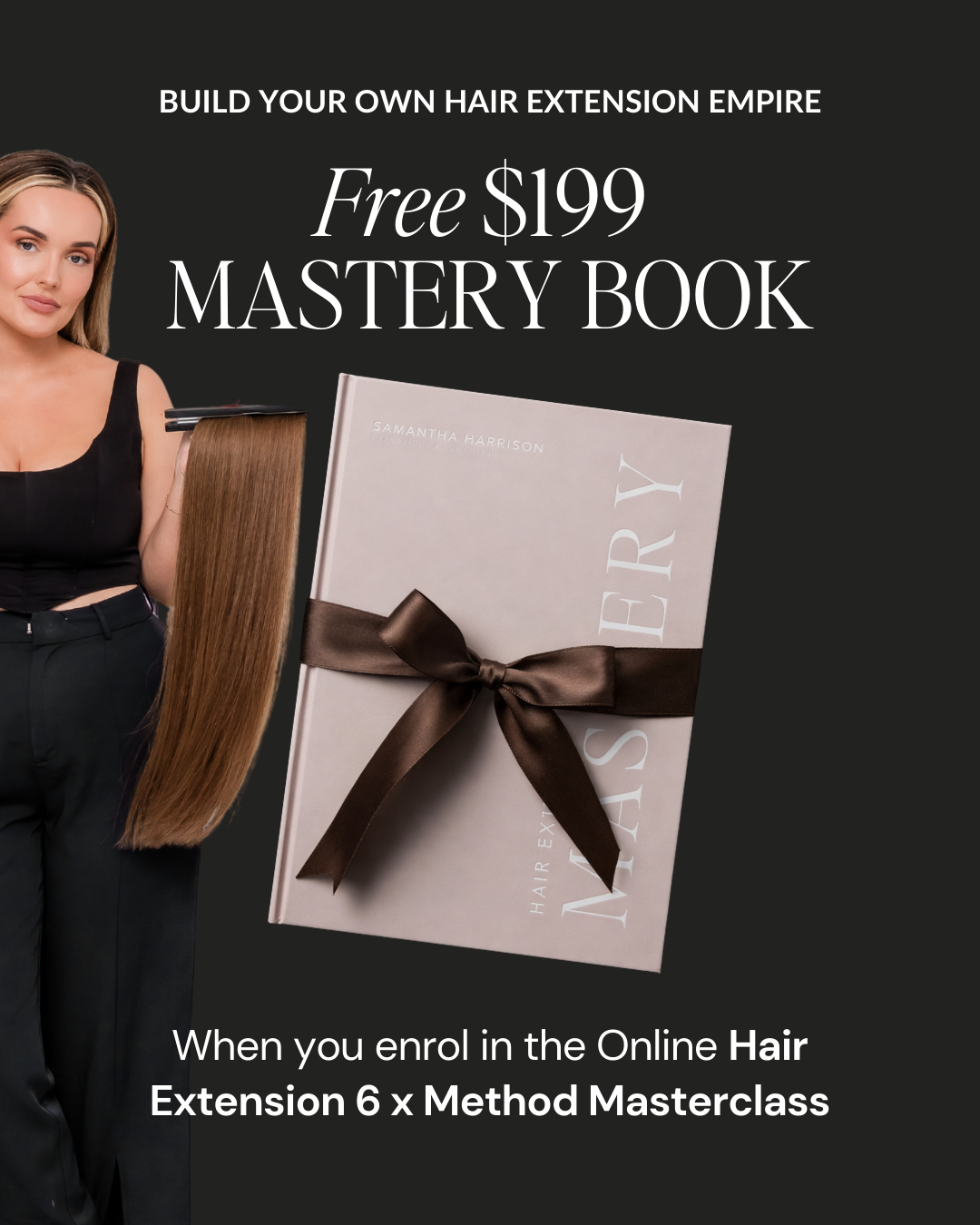 Samantha Harrison Hair Extensions Facebook ad