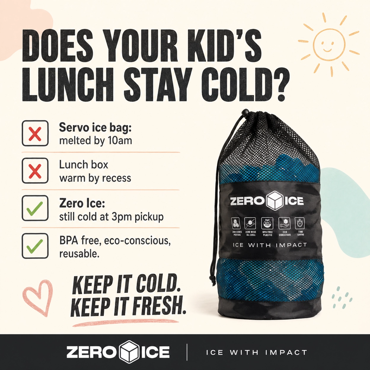 ZERO ICE Facebook ad