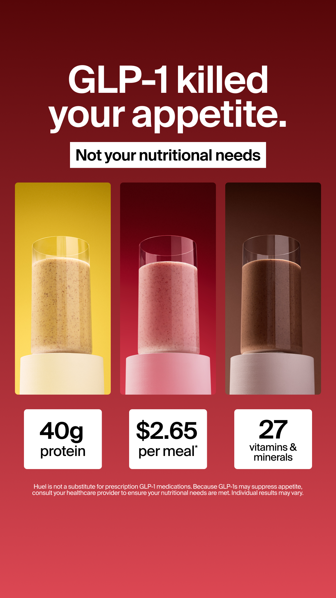 Huel Facebook ad