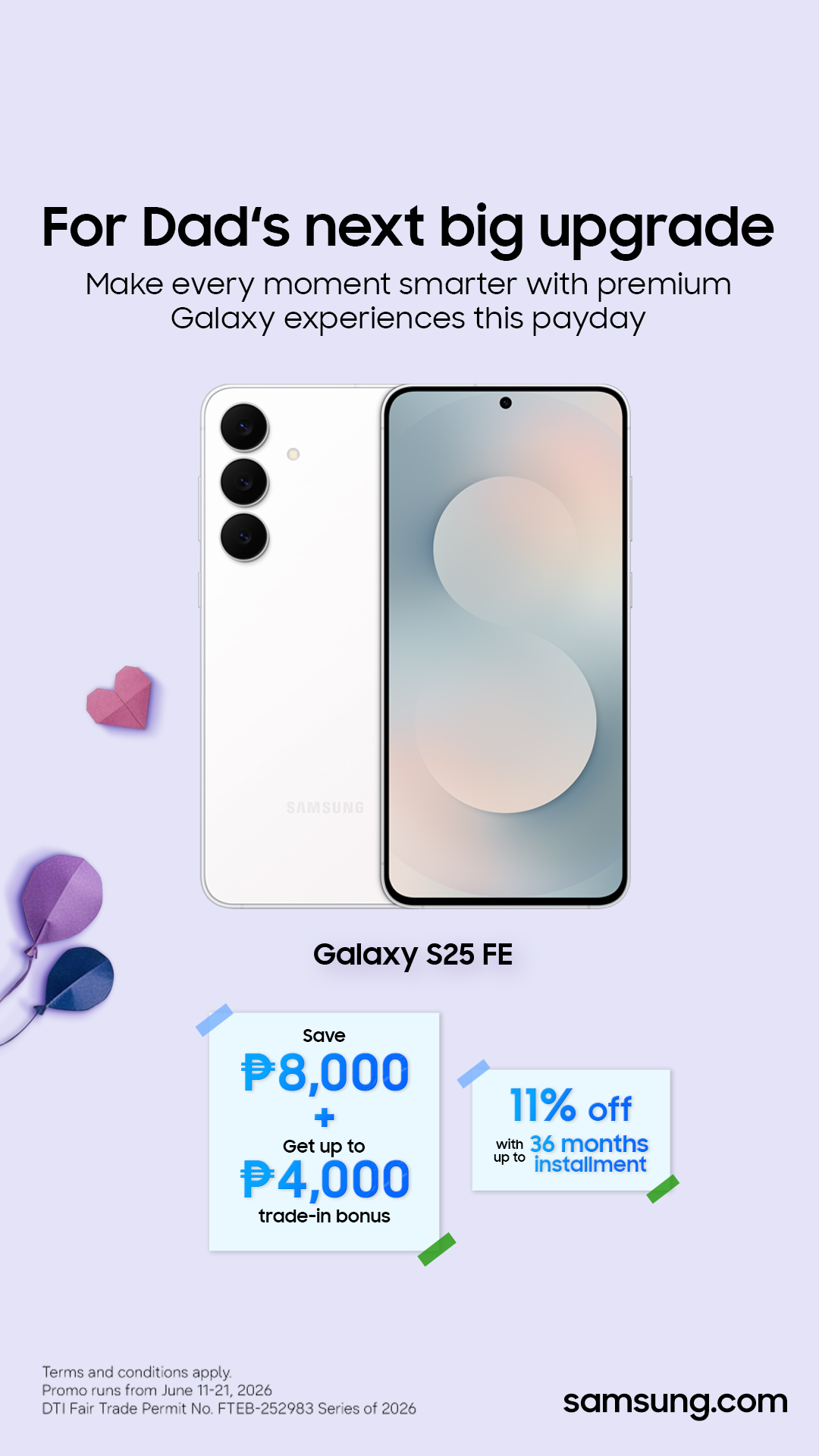 Samsung Facebook ad