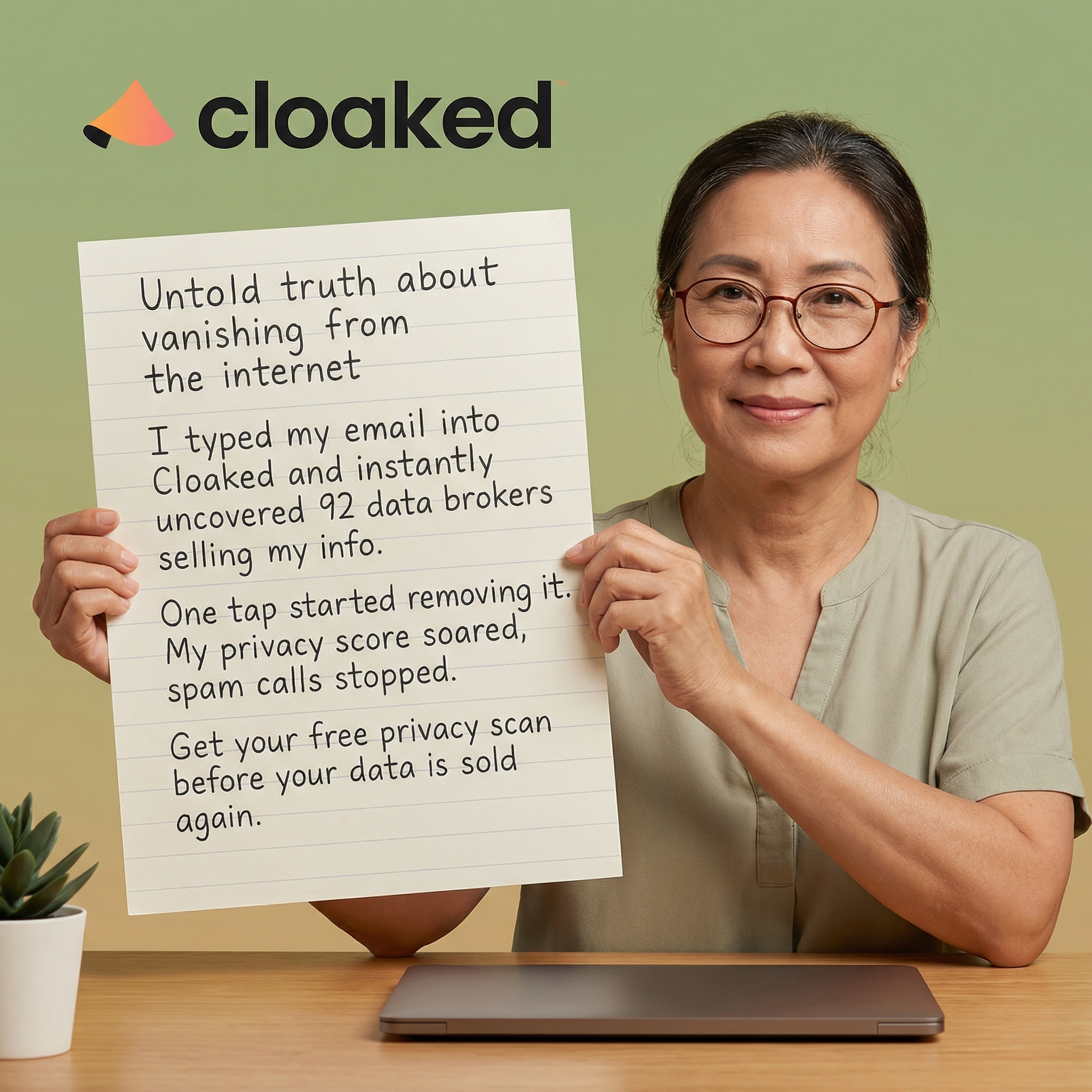 Cloaked Inc. Facebook ad