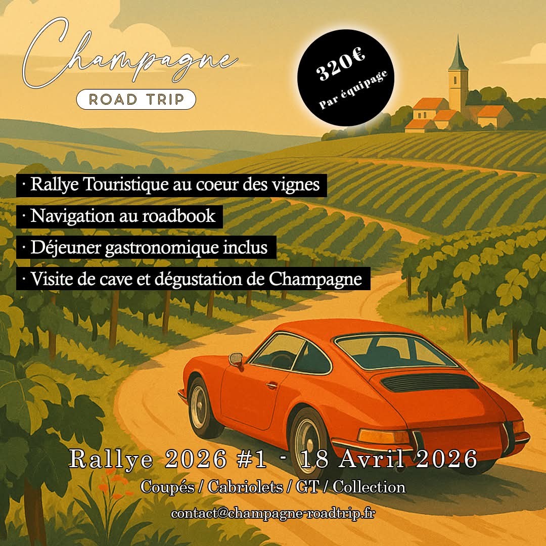 Champagne - Road Trip Facebook ad: Rallye 2026 #1 - 18 Avril 2026