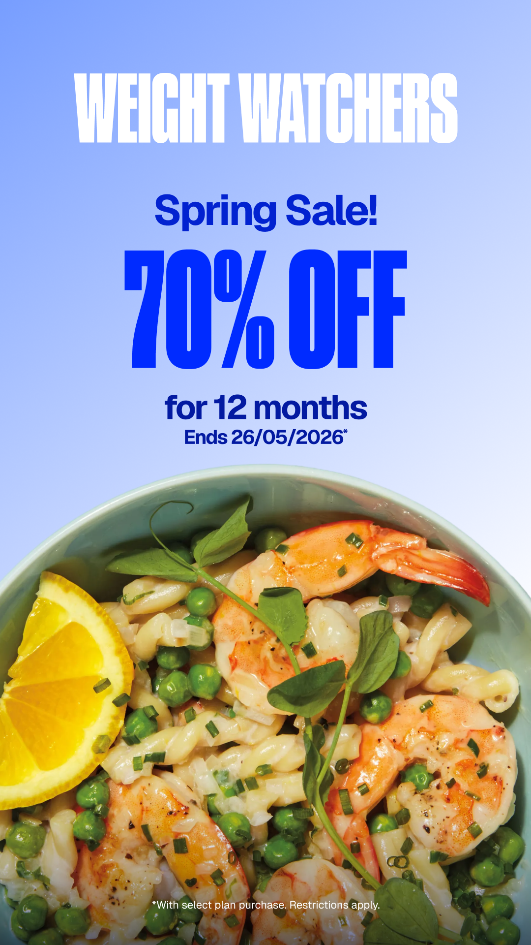 WeightWatchers UK Facebook ad