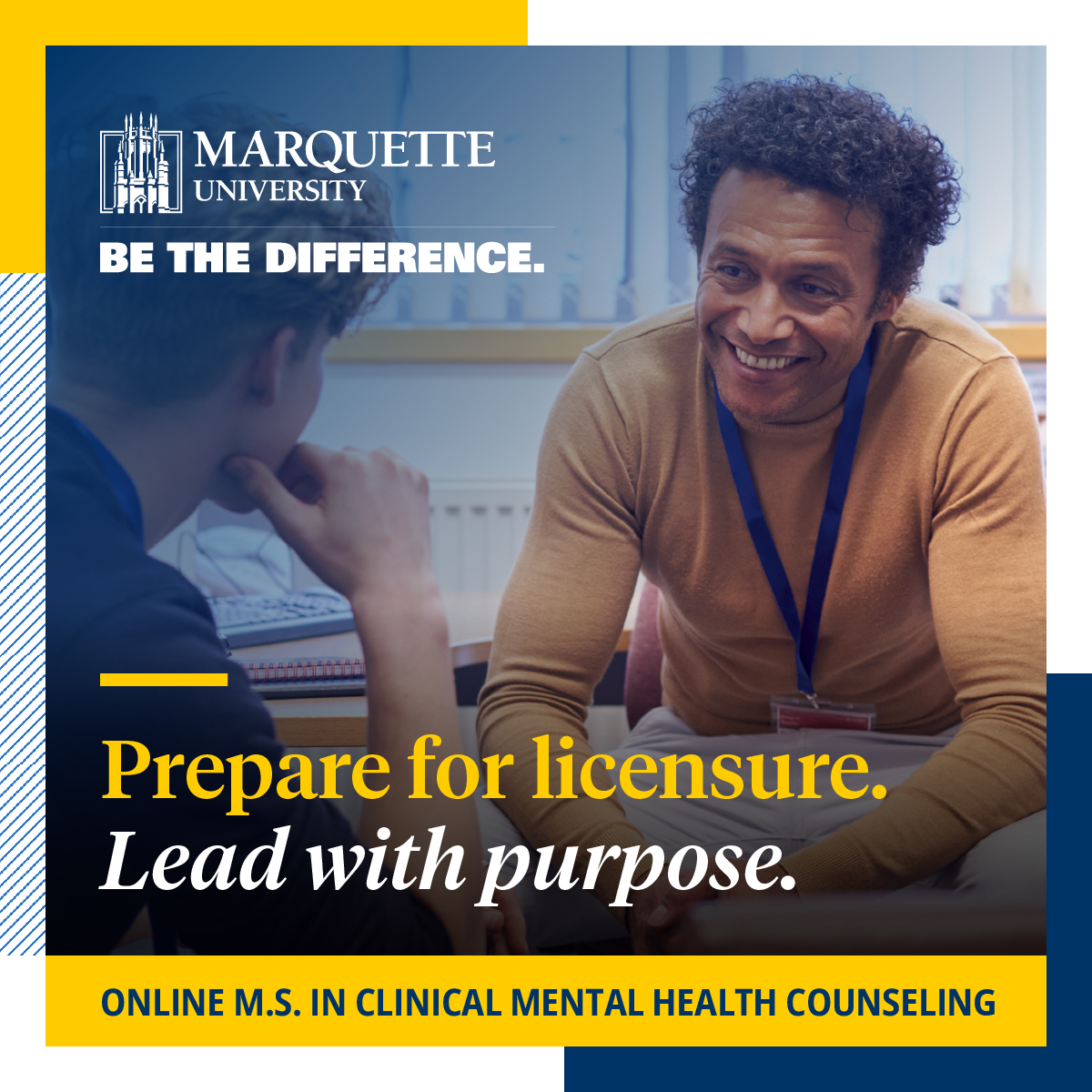 Marquette University College of Education Facebook ad
