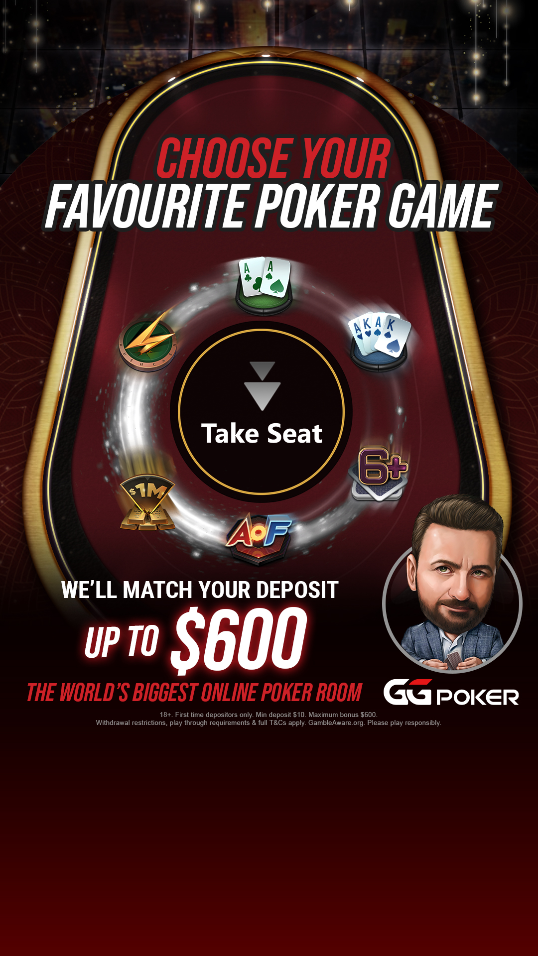 GGPoker UK Facebook ad