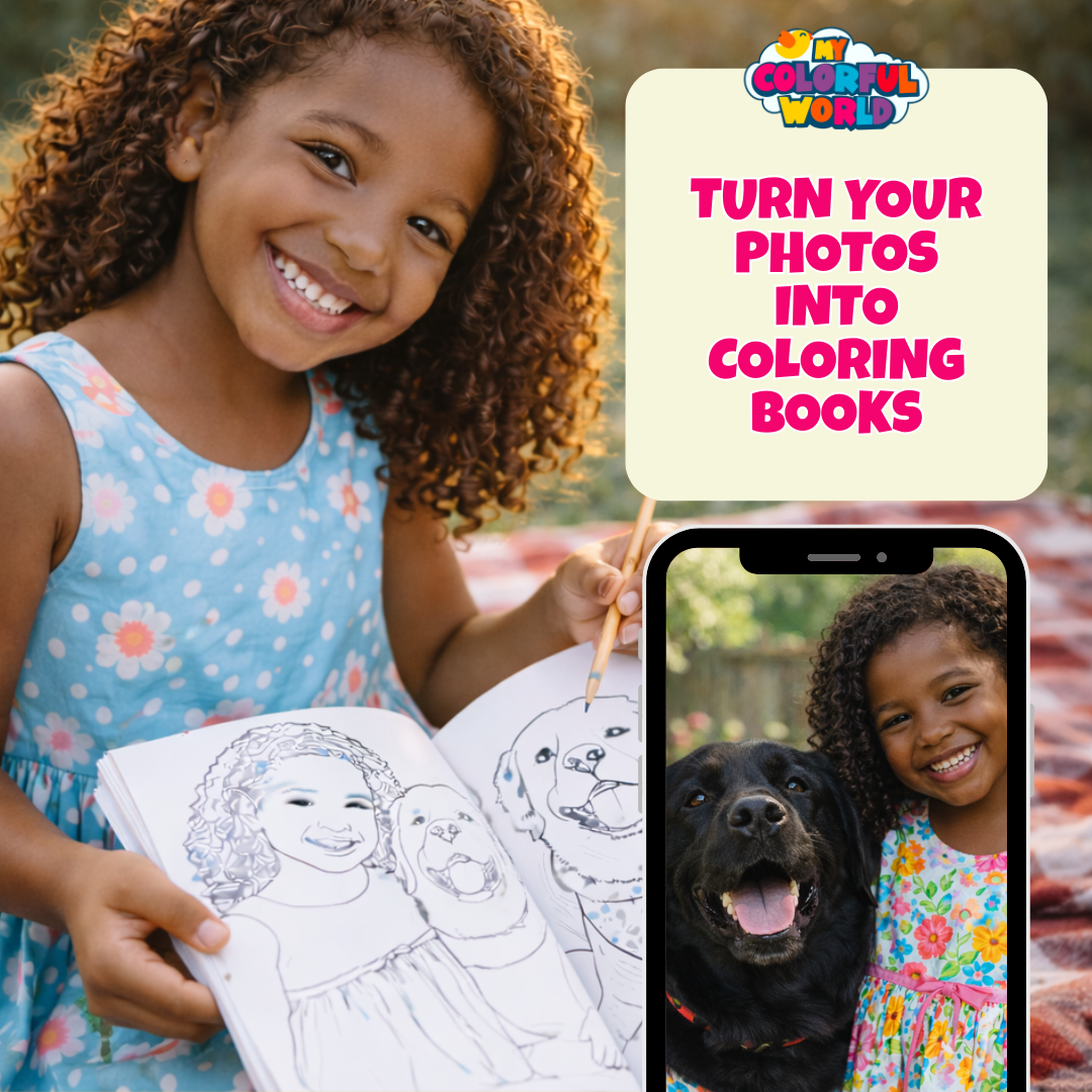 My Colorful World - Customized Coloring Books From Photos Facebook ad