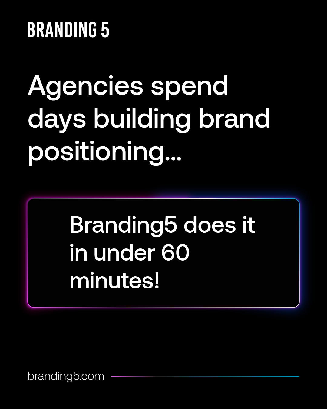 Branding5 Facebook ad