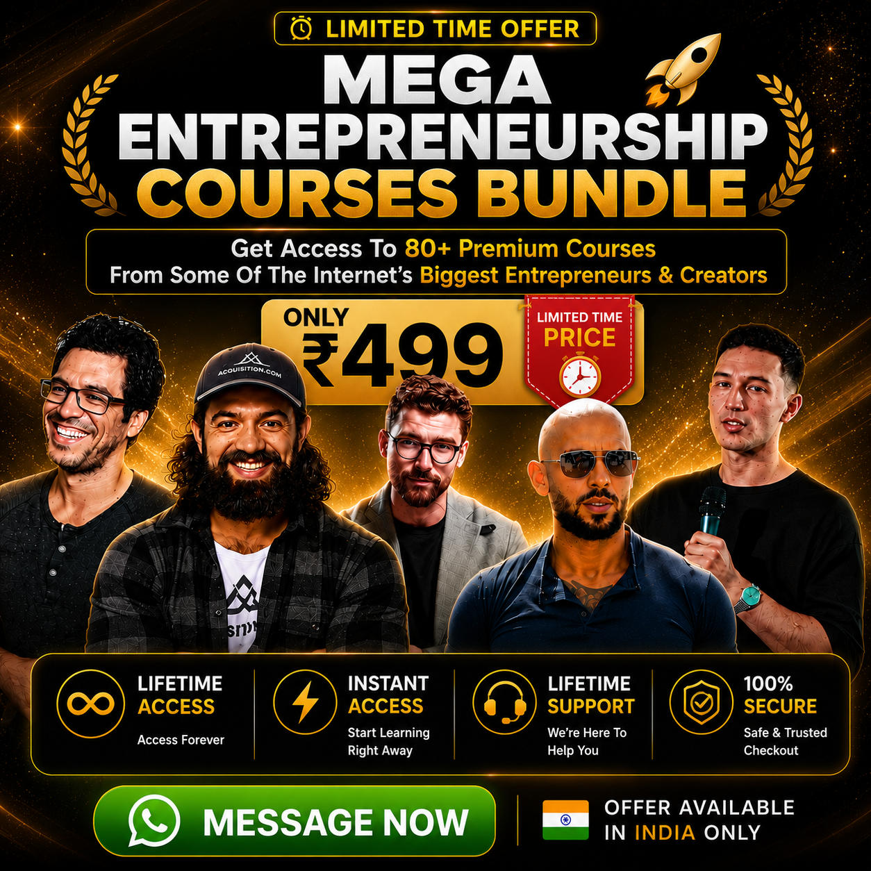 IncomeCraft Labs Facebook ad: Get All 80+ Premium Courses in Just ₹499