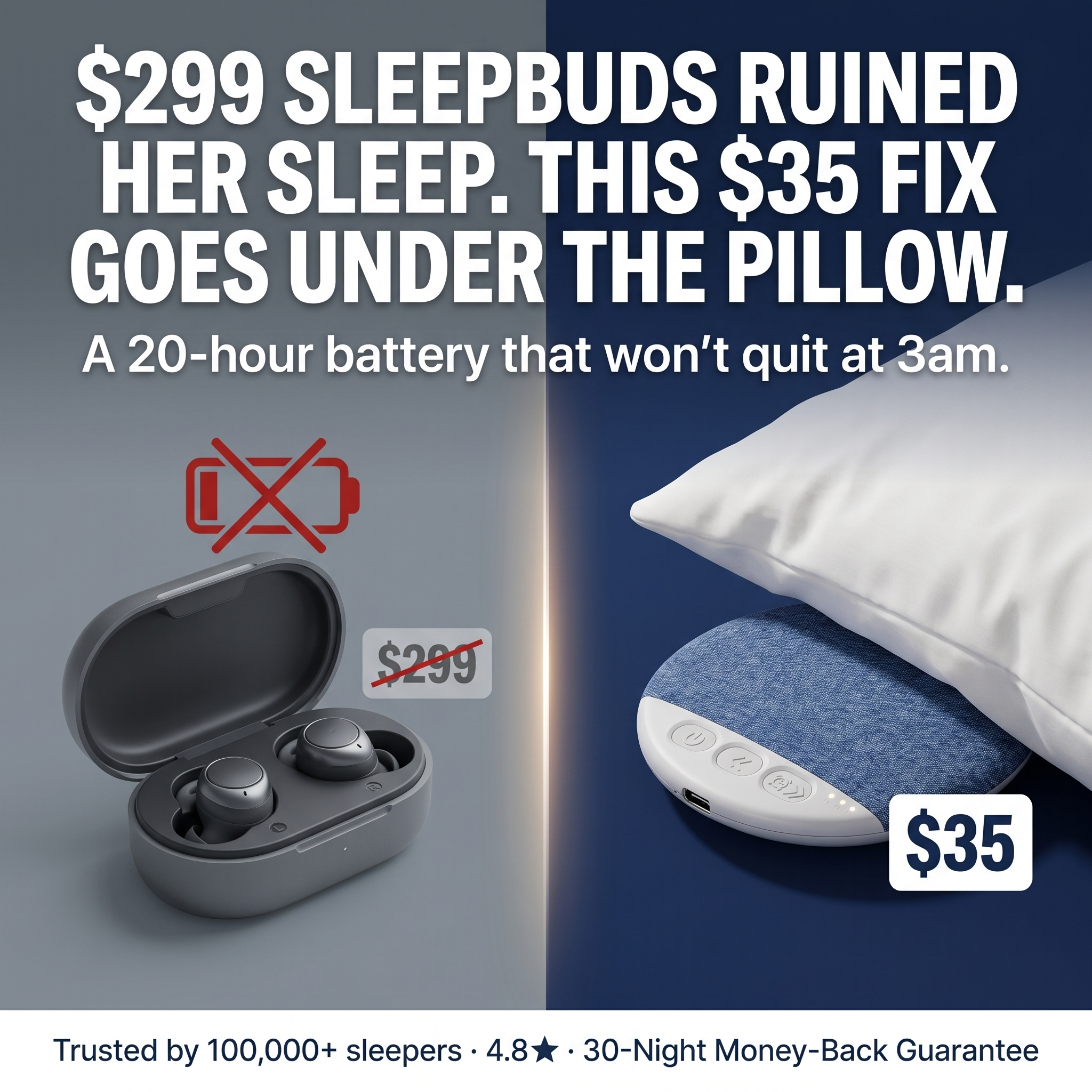 PilloPod Facebook ad