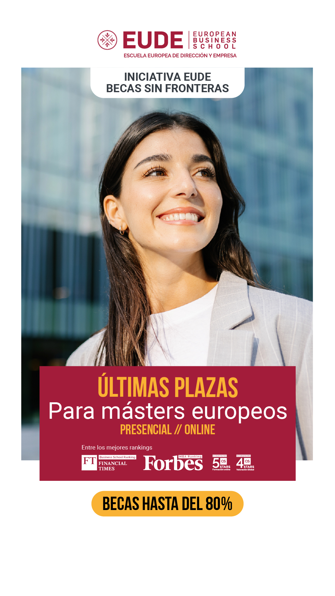 EUDE Business School Escuela Europea de Dirección y Empresa Facebook ad