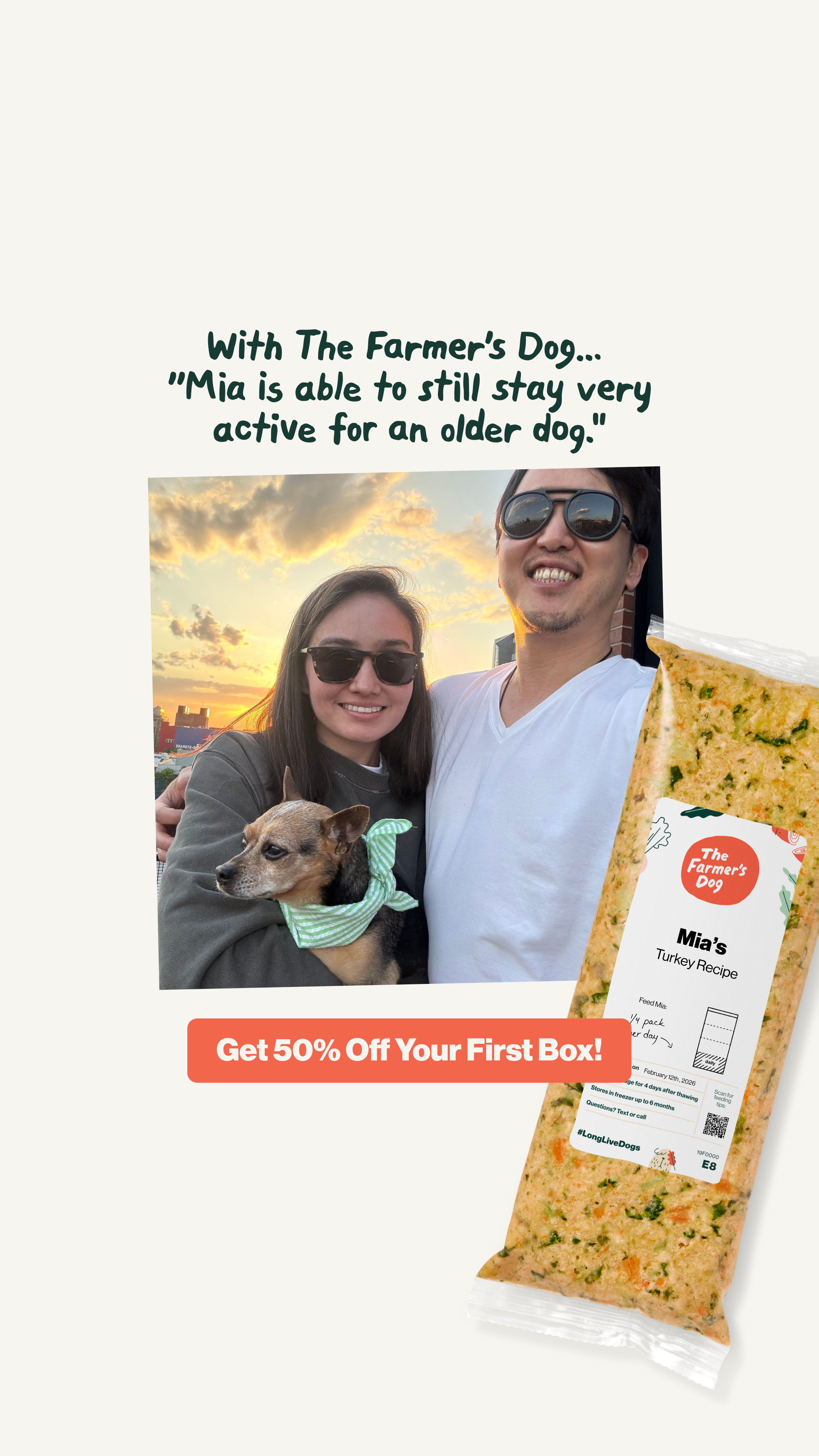 The Farmer's Dog Facebook ad