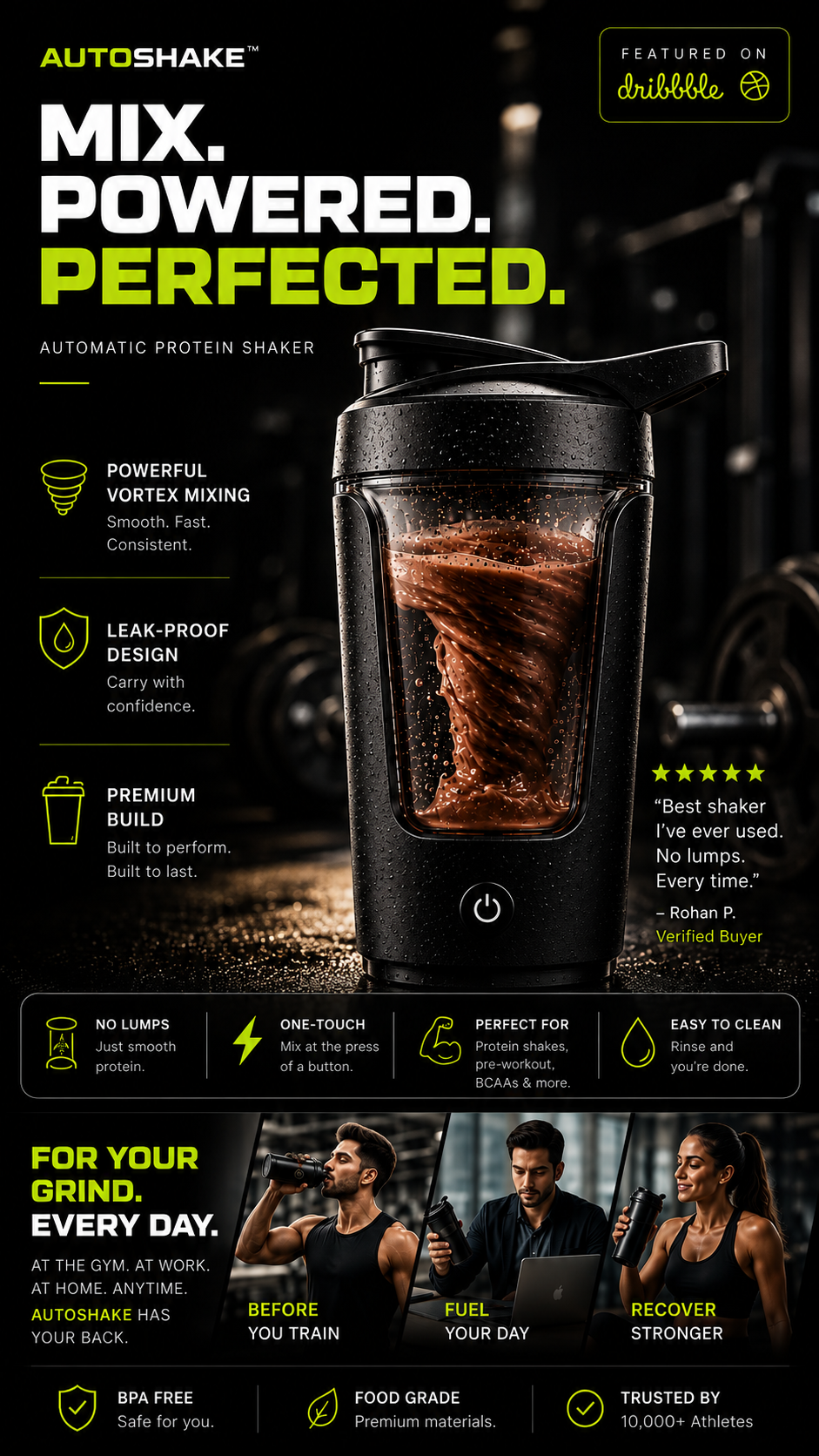 Glacian Life Facebook ad: Smooth Protein in Seconds.