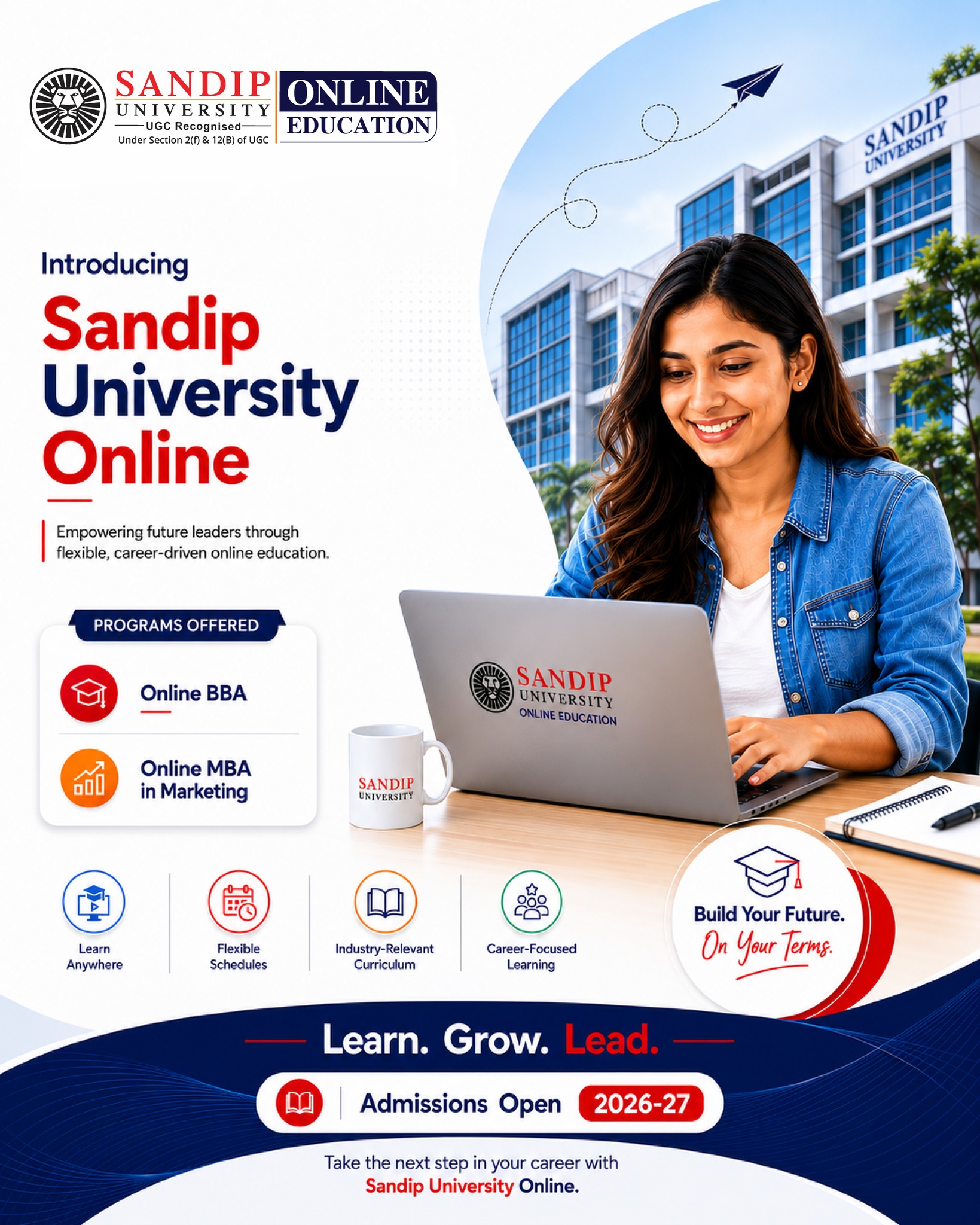 Sandip University Online Distance Learning  Facebook ad