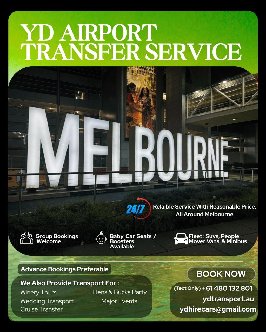 YD Airport Transfer Service Facebook ad