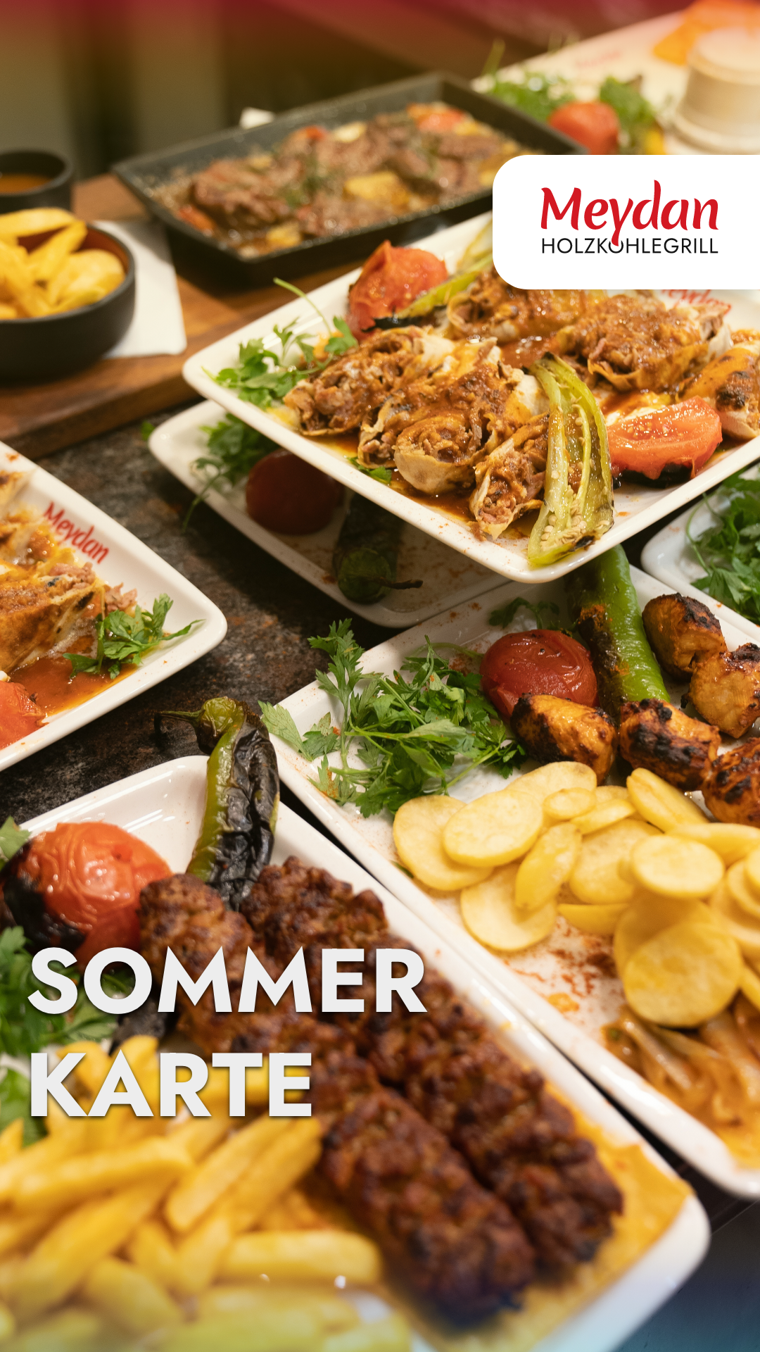 Meydan Restaurant Gladbeck Facebook ad: Grill- & vegetarische Gerichte vom heißen Holzkohlegrill …