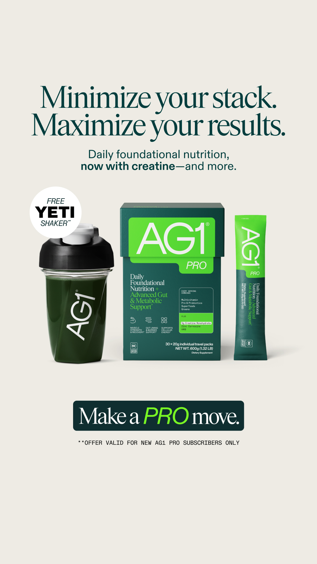 AG1 by Athletic Greens Facebook ad