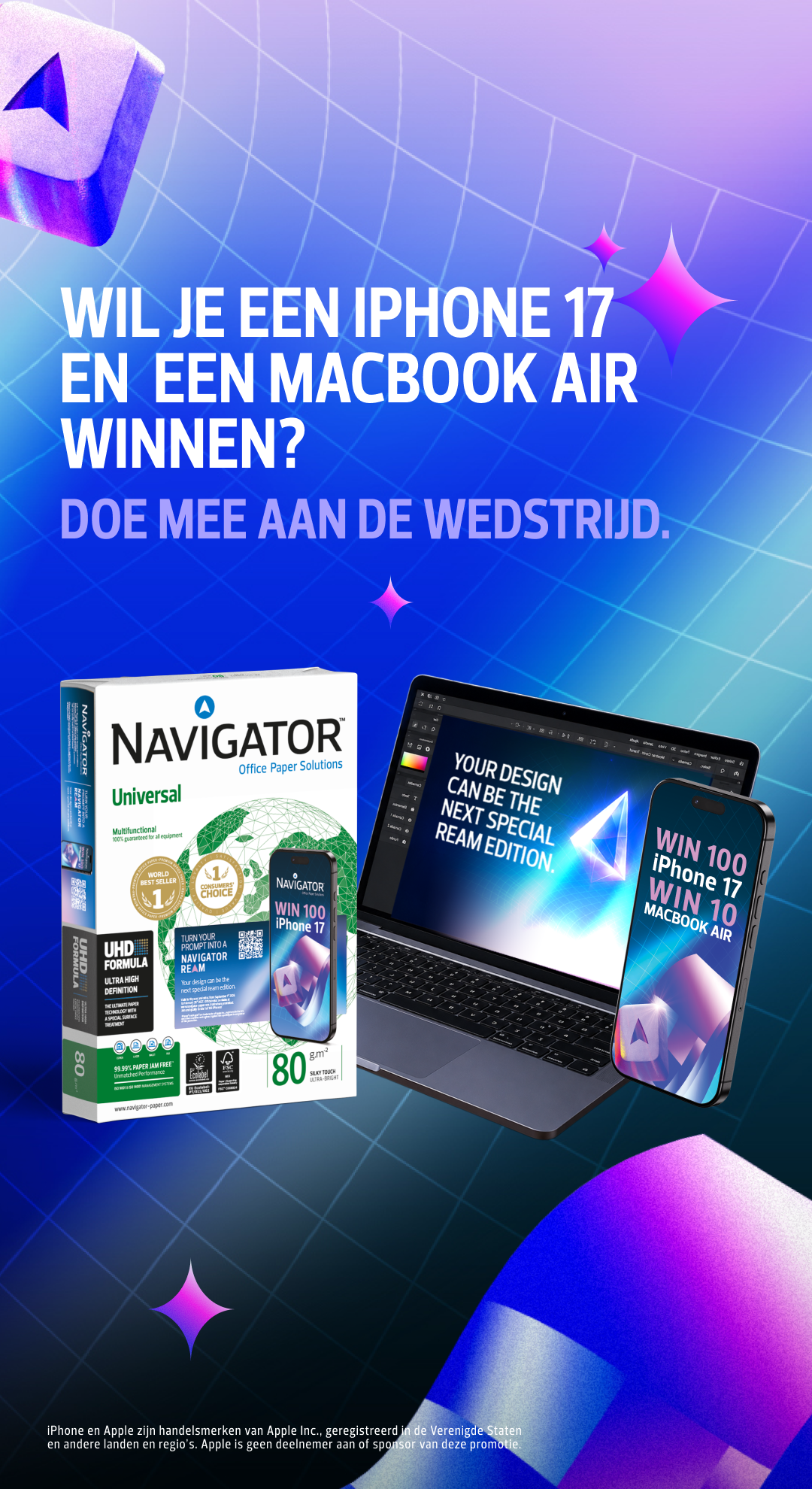 Navigator Paper Facebook ad: Navigator, Turn your prompt into a Navigator ream