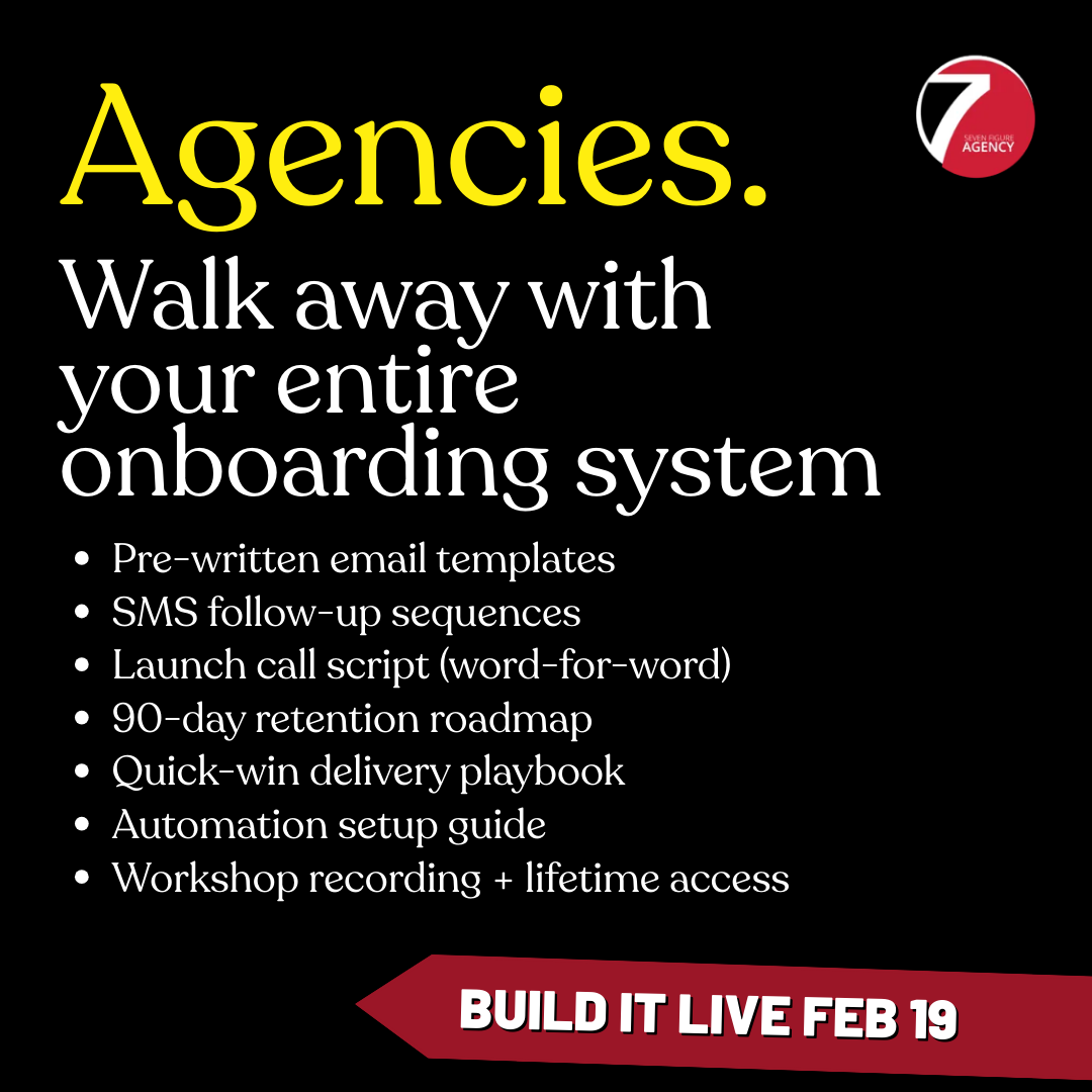 Seven Figure Agency Facebook ad