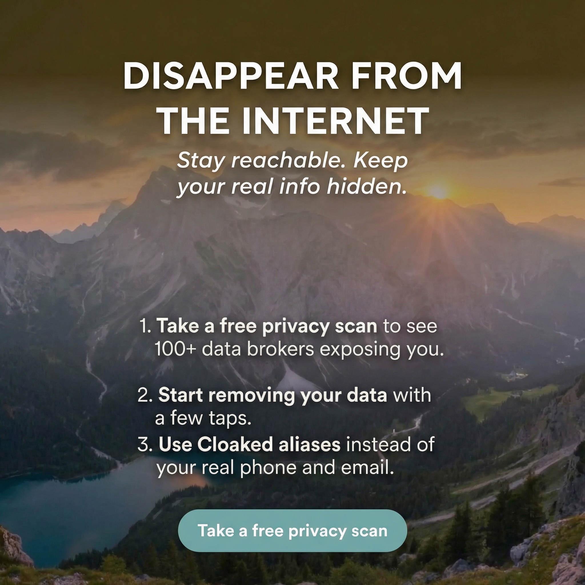 Cloaked Inc. Facebook ad