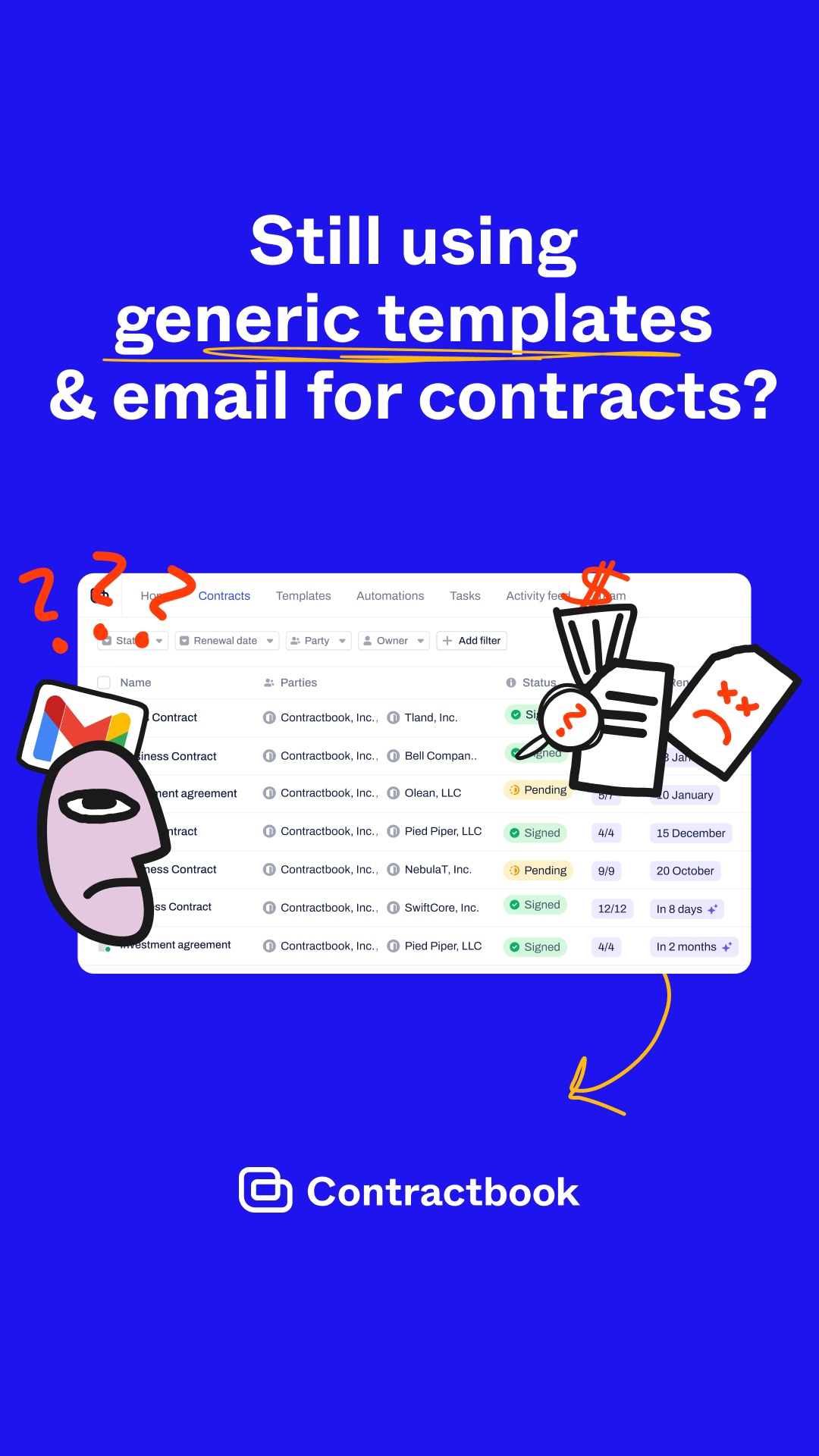 Contractbook Facebook ad