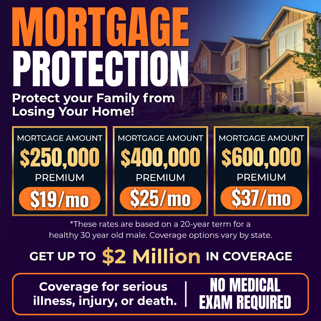 Family Term & Home Protection Solutions Facebook ad: Mortgage Protection Made Simple