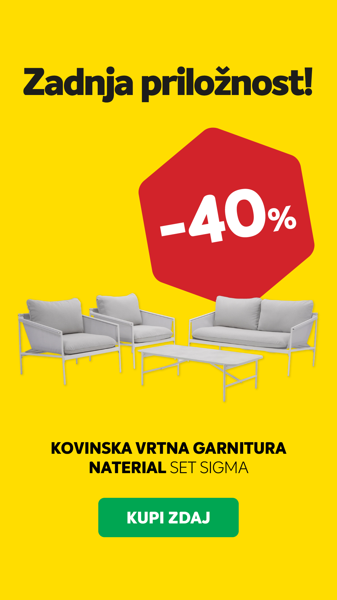 Merkur Facebook ad: Sezonska razprodaja: Zadnji kosi!
