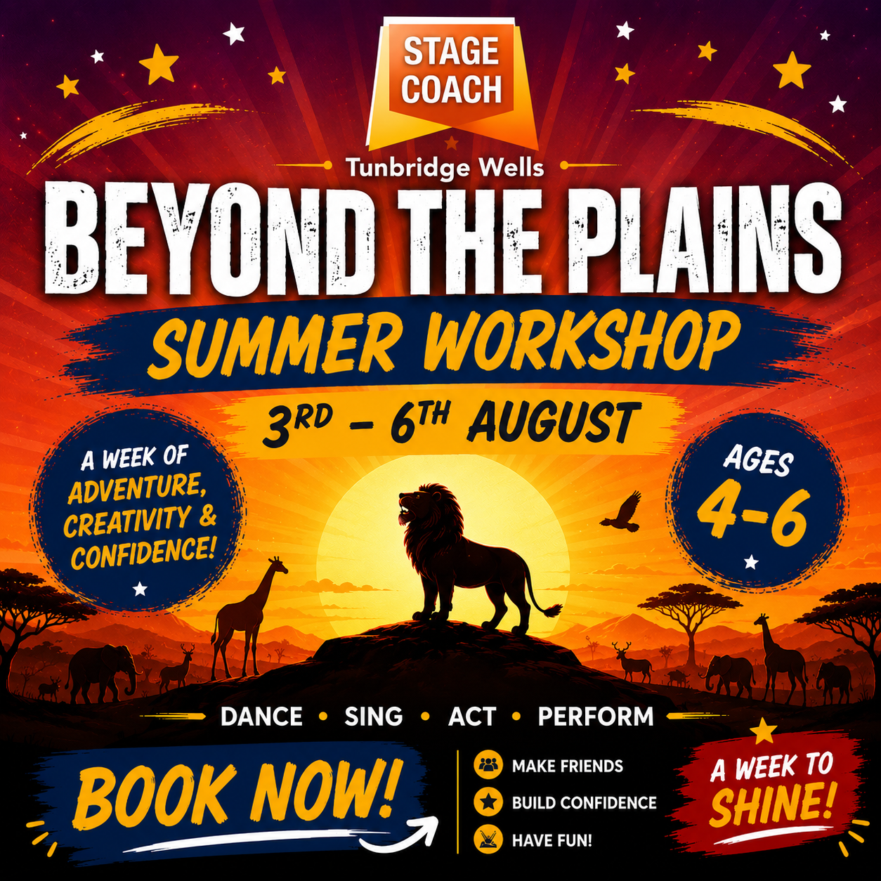 Stagecoach Performing Arts Tunbridge Wells Facebook ad: At Stagecoach Tunbridge Wells we teach so much…